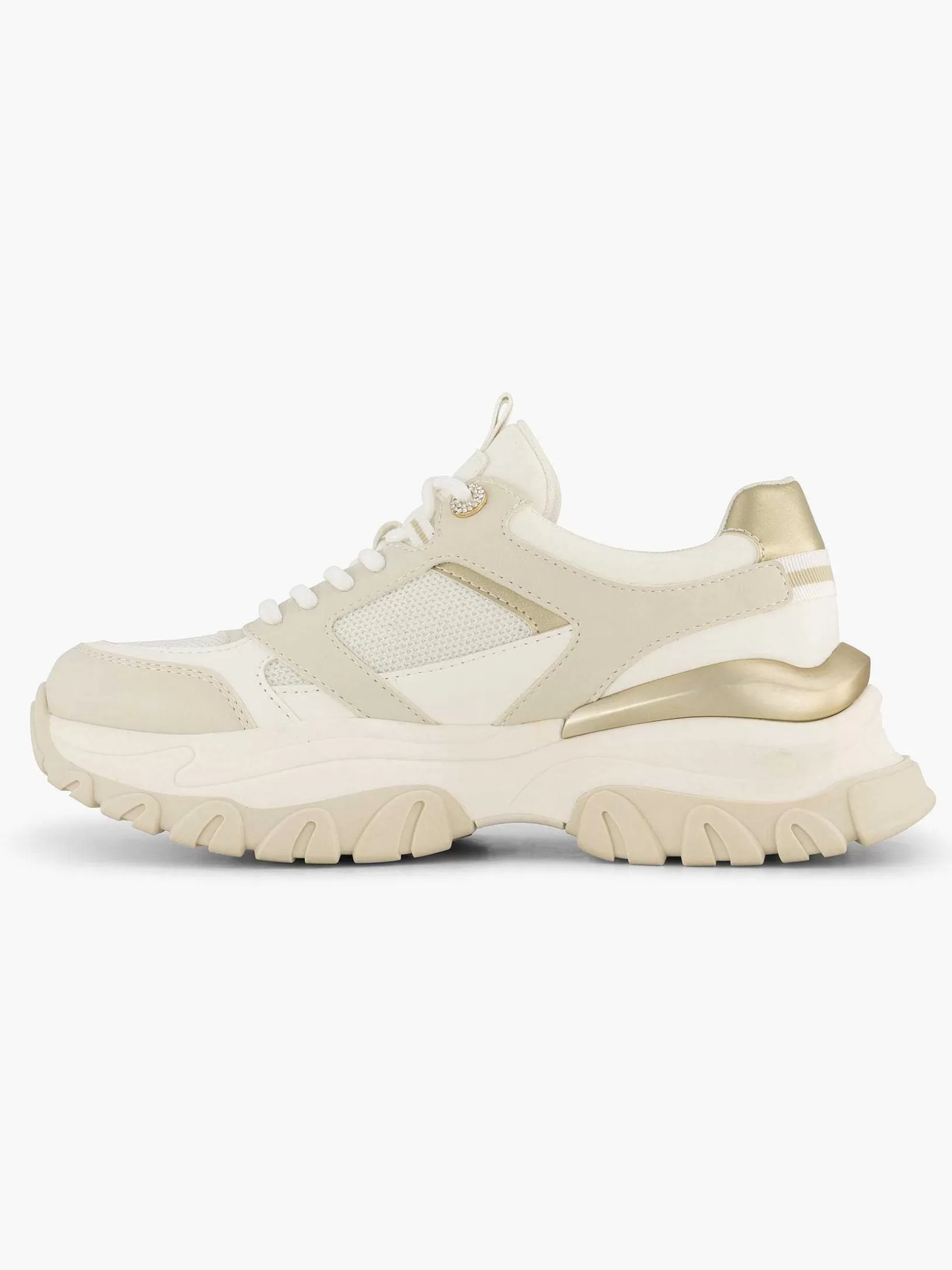 Ladies Oxmox Beige Chunky Sneaker