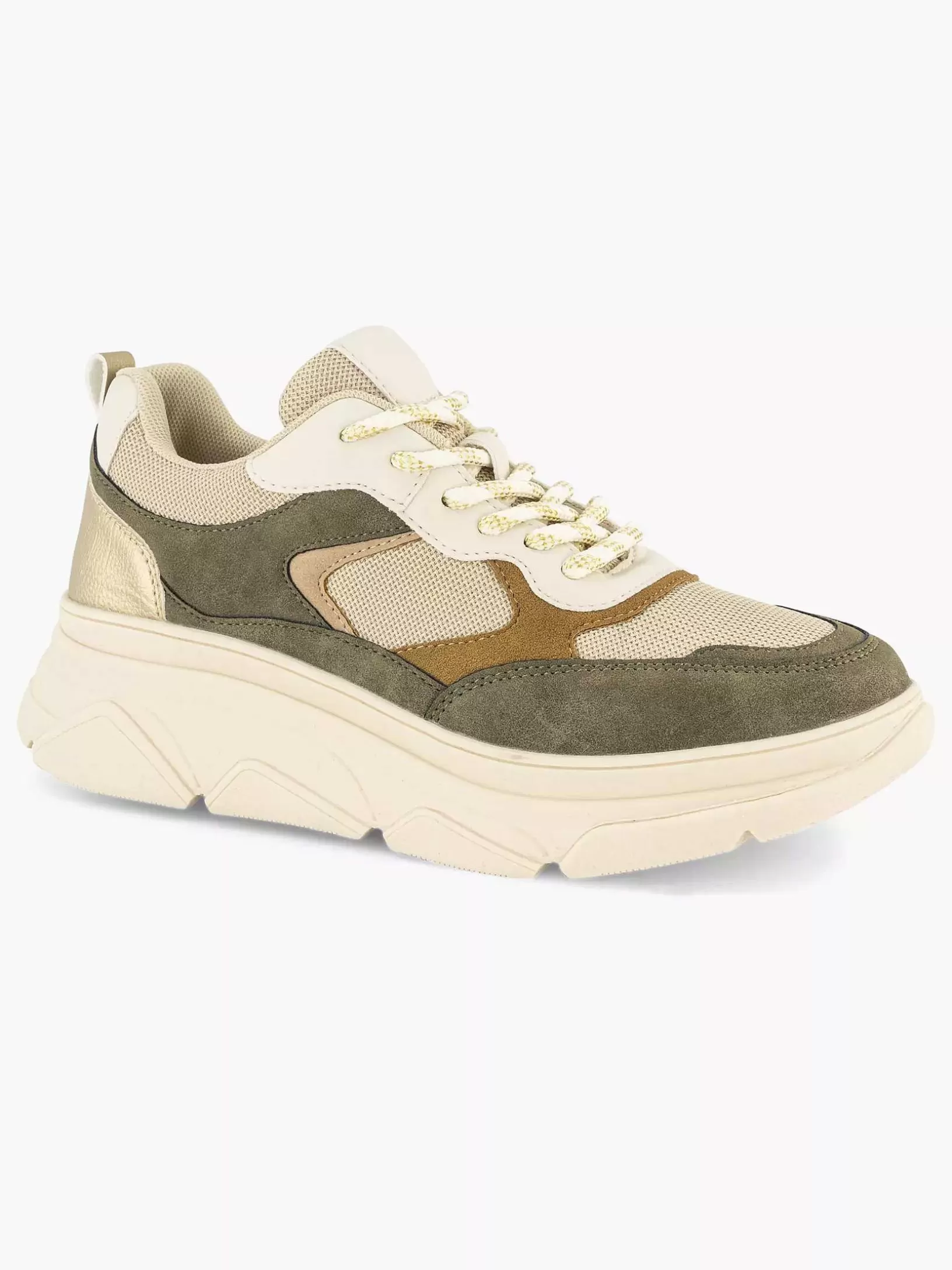 Ladies Graceland Beige Chunky Sneaker