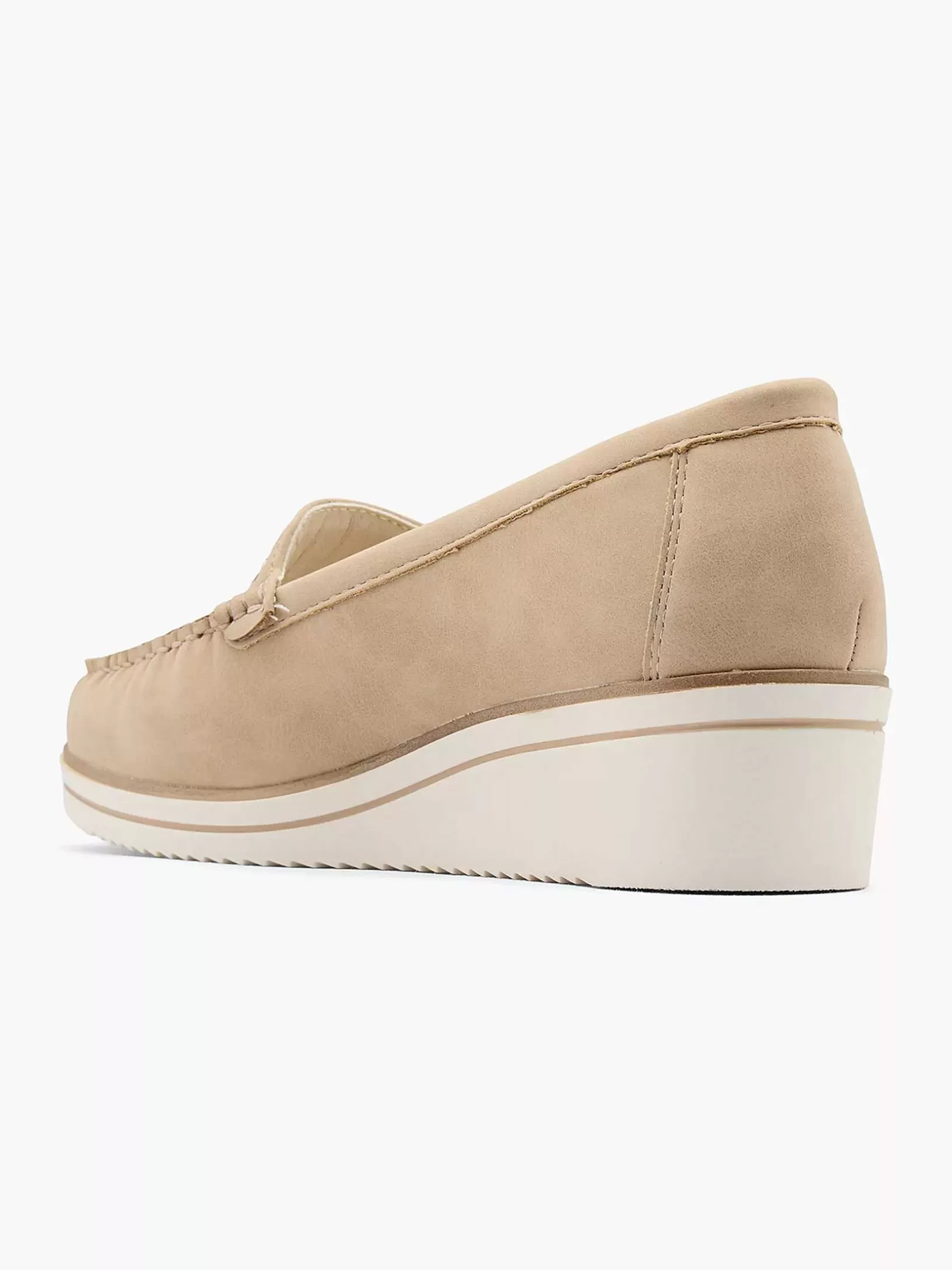 Ladies Easy Street Beige Comfort Slip-On