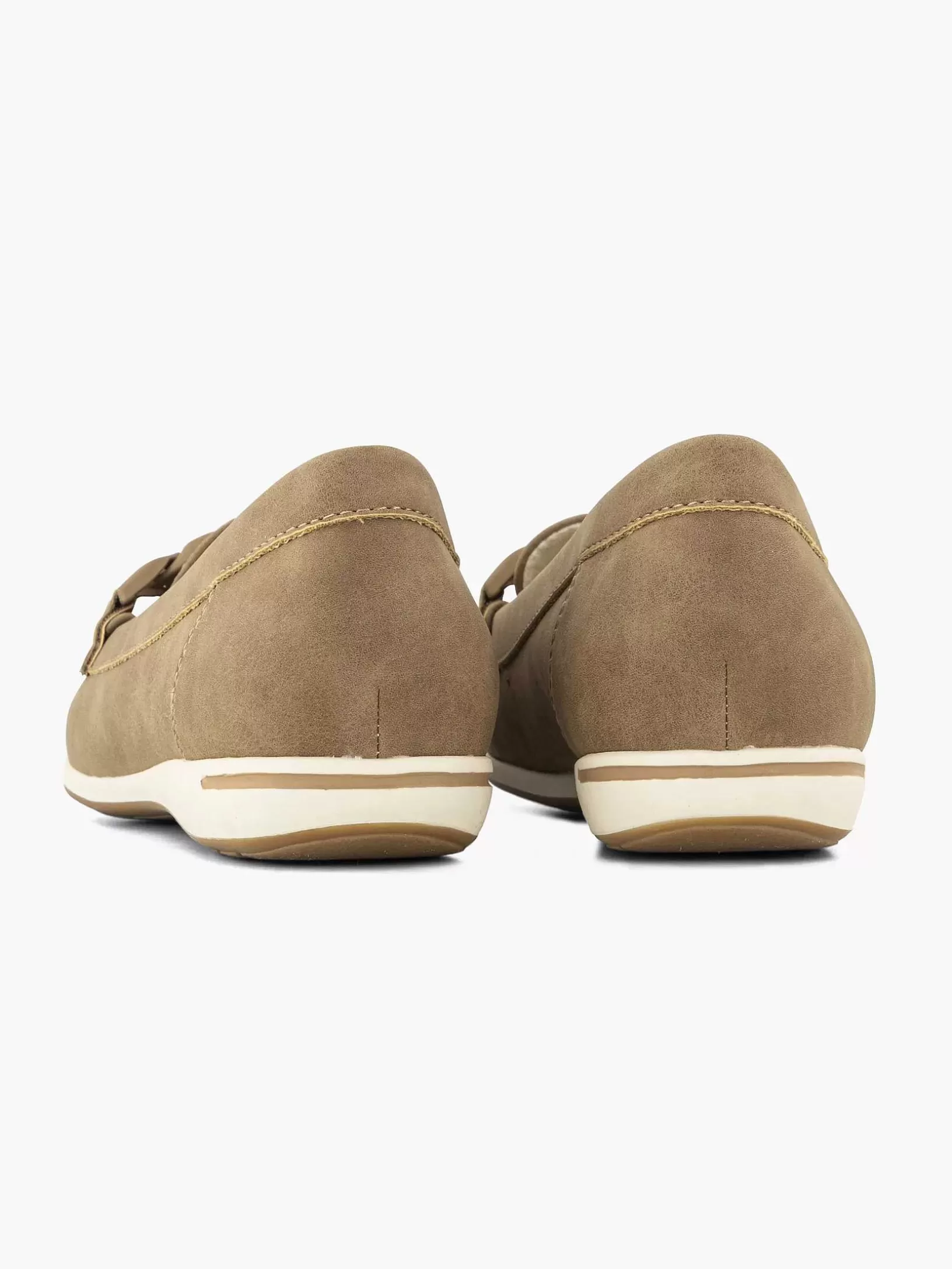 Ladies Easy Street Beige Comfort Slip-On