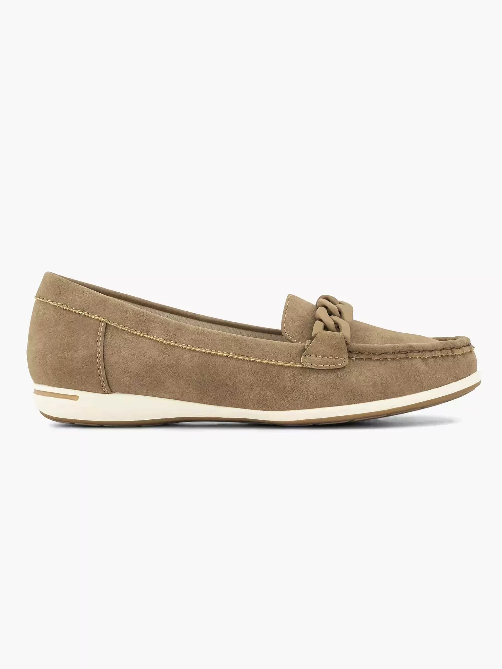 Ladies Easy Street Beige Comfort Slip-On