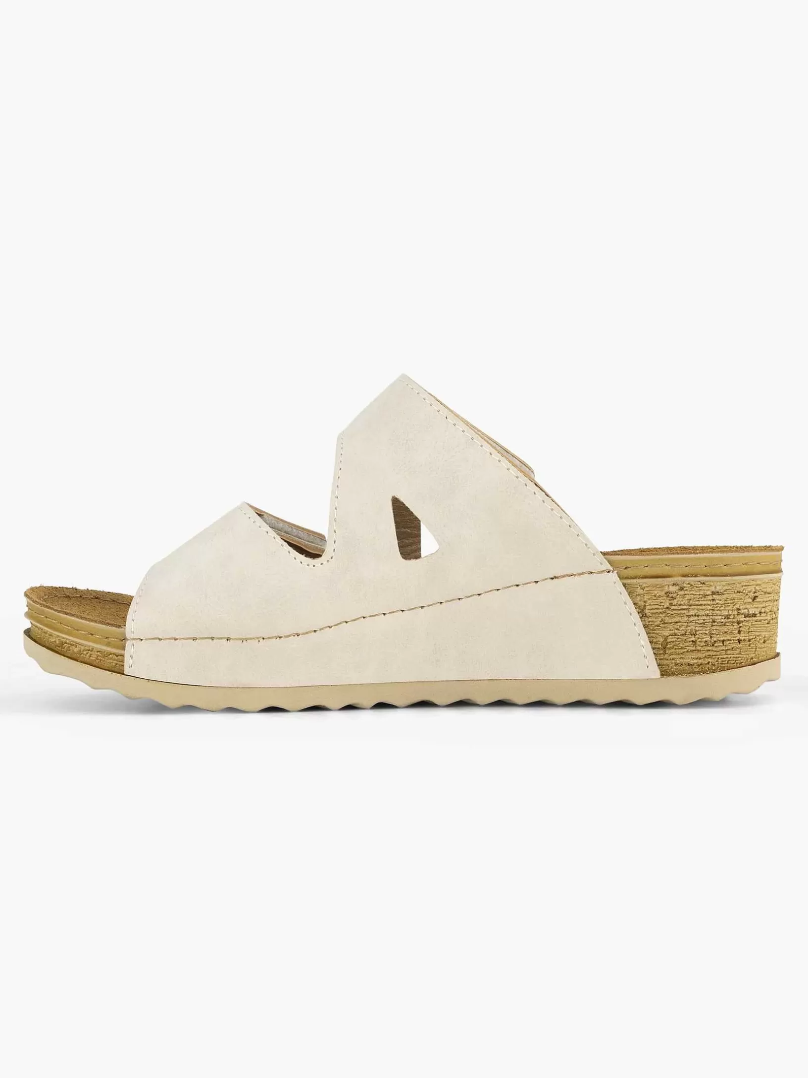 Ladies Easy Street Beige Comfort Slipper