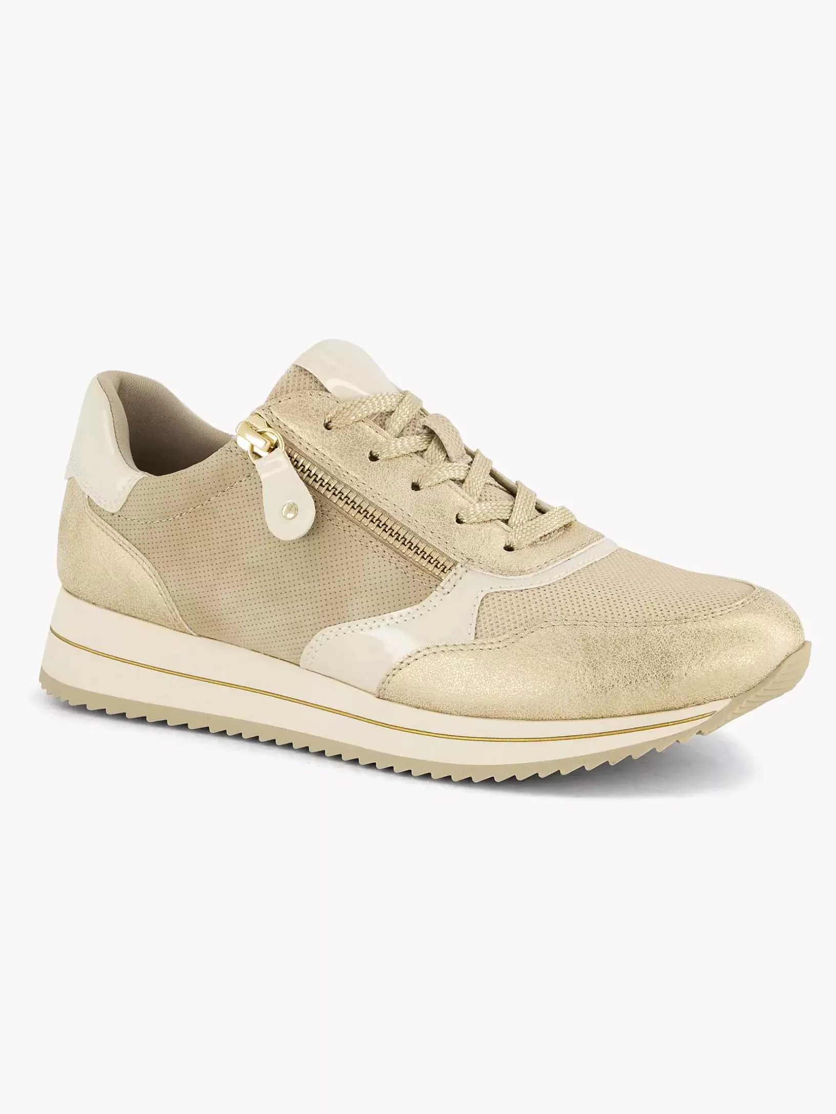 Ladies Easy Street Beige Comfort Sneaker