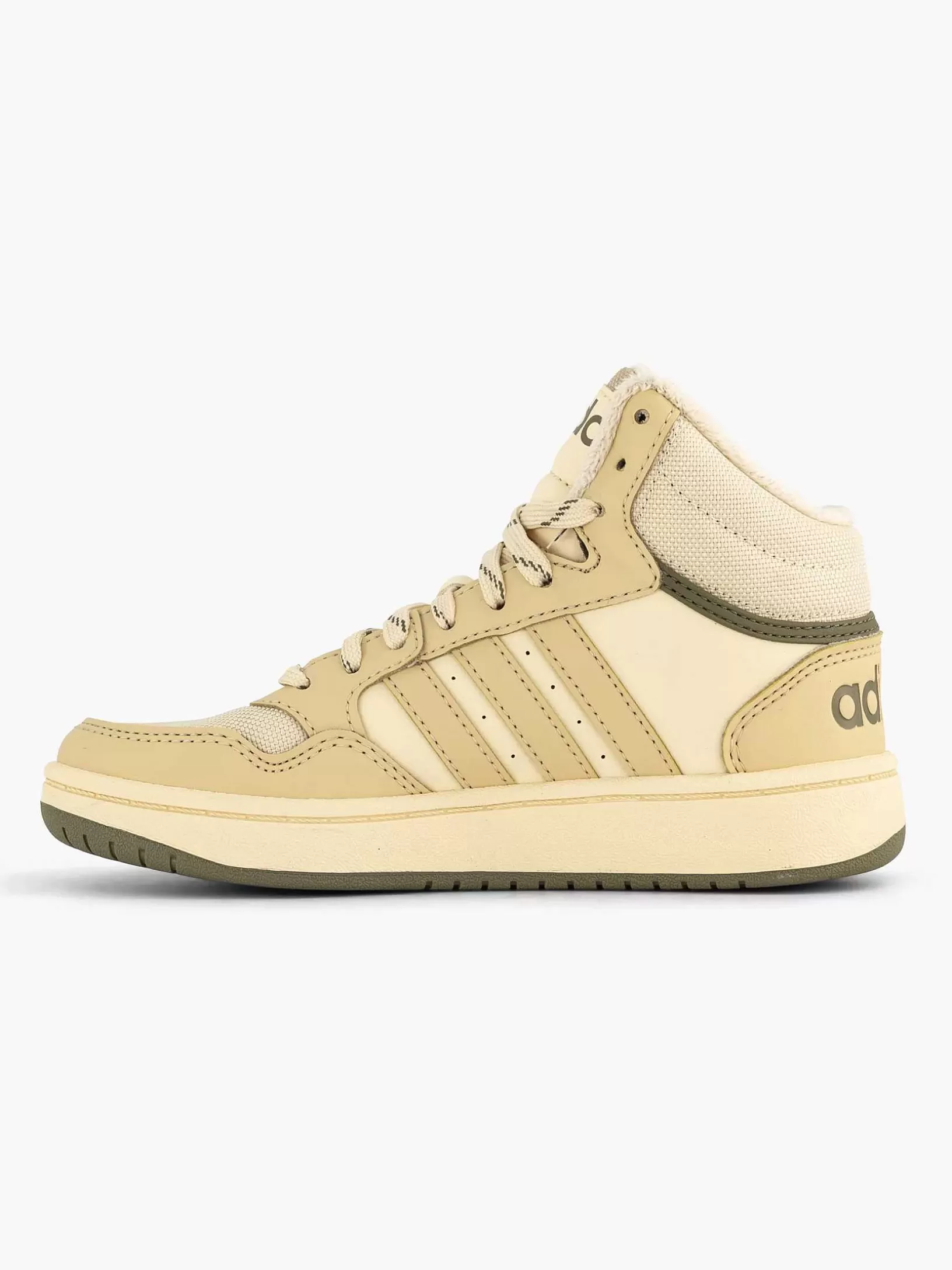 Children adidas Beige Hoops Mid 3.0 K