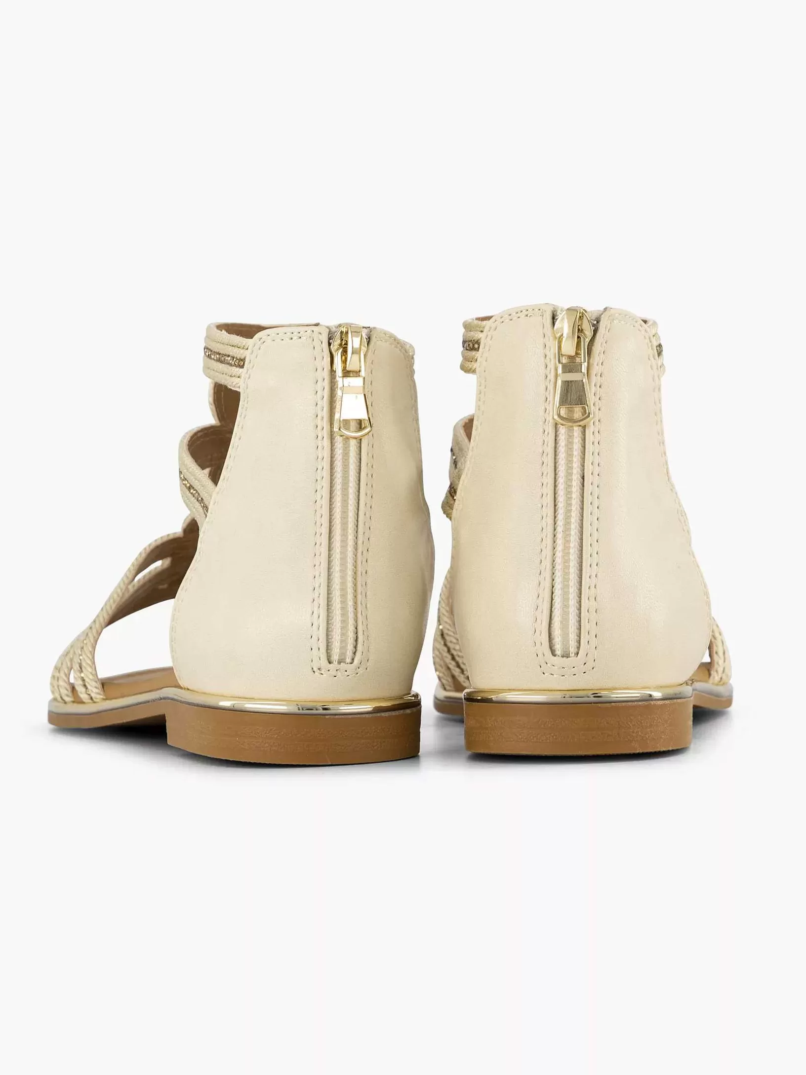 Ladies Graceland Beige Sandal Stones