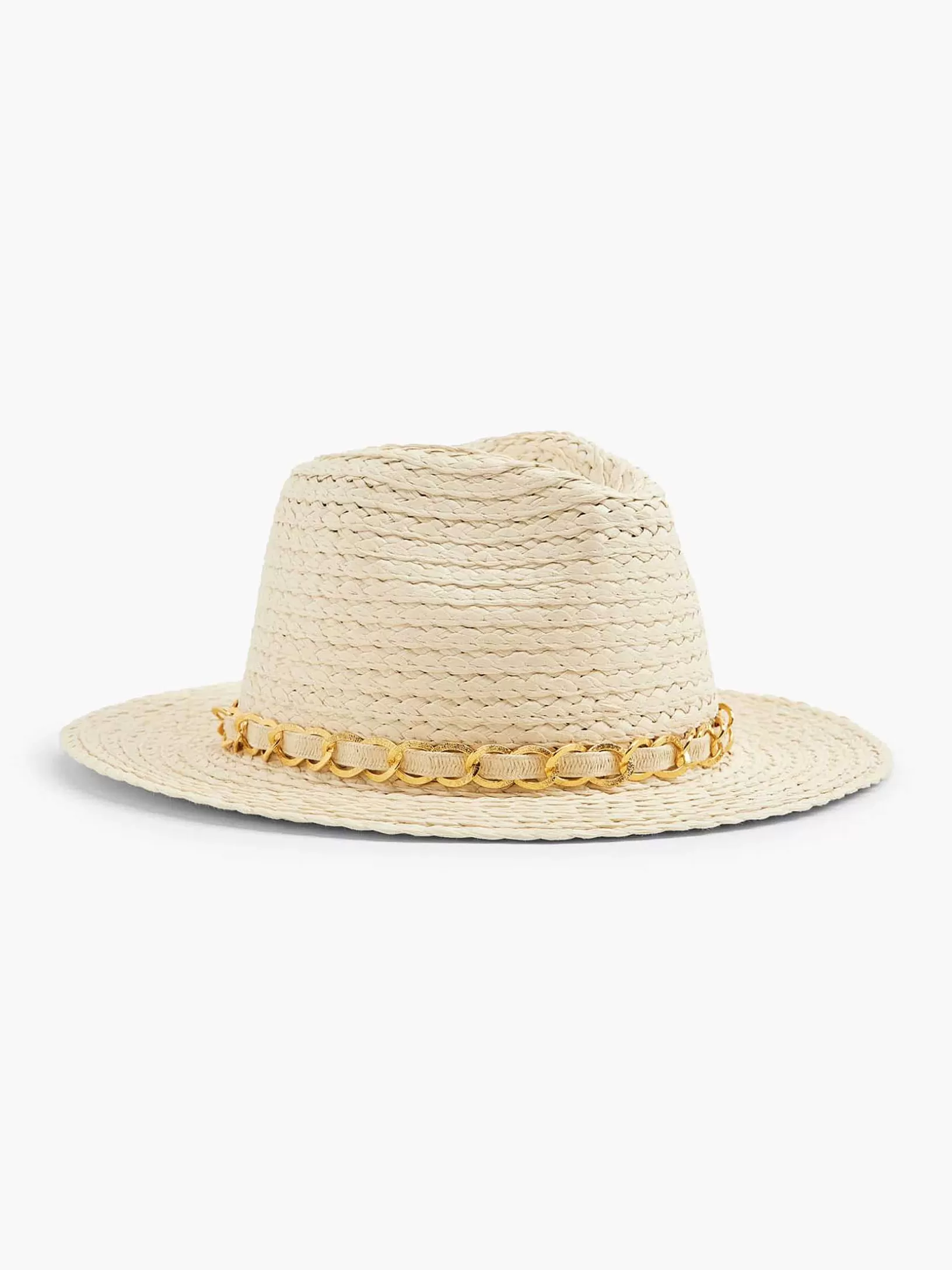 Ladies Graceland Beige Wicker Beach Hat