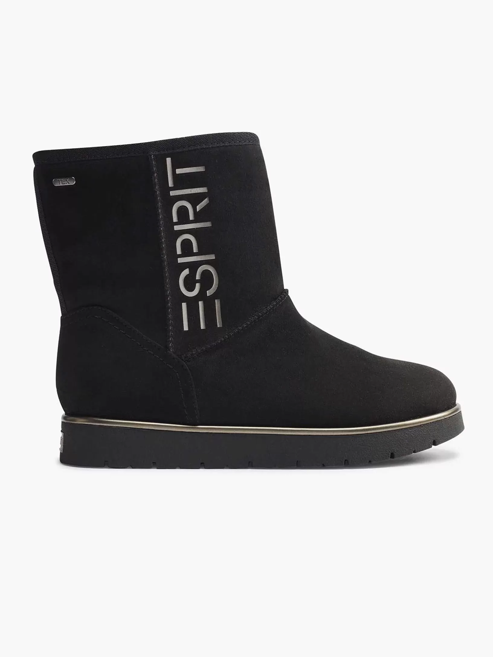 Ladies Esprit Black Ankle Boot Lined