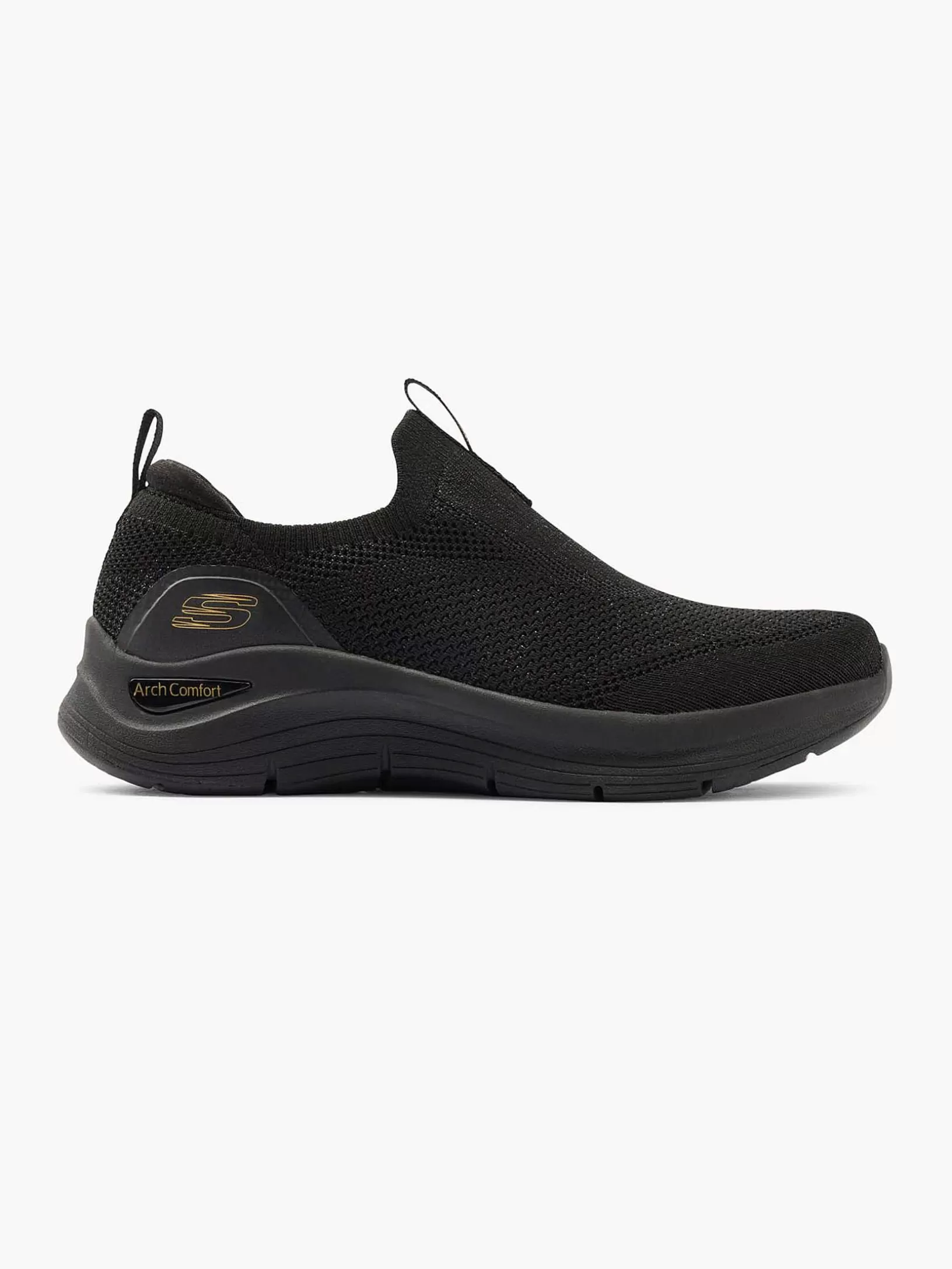 Ladies Skechers Black Arch Comfort - Ez Day