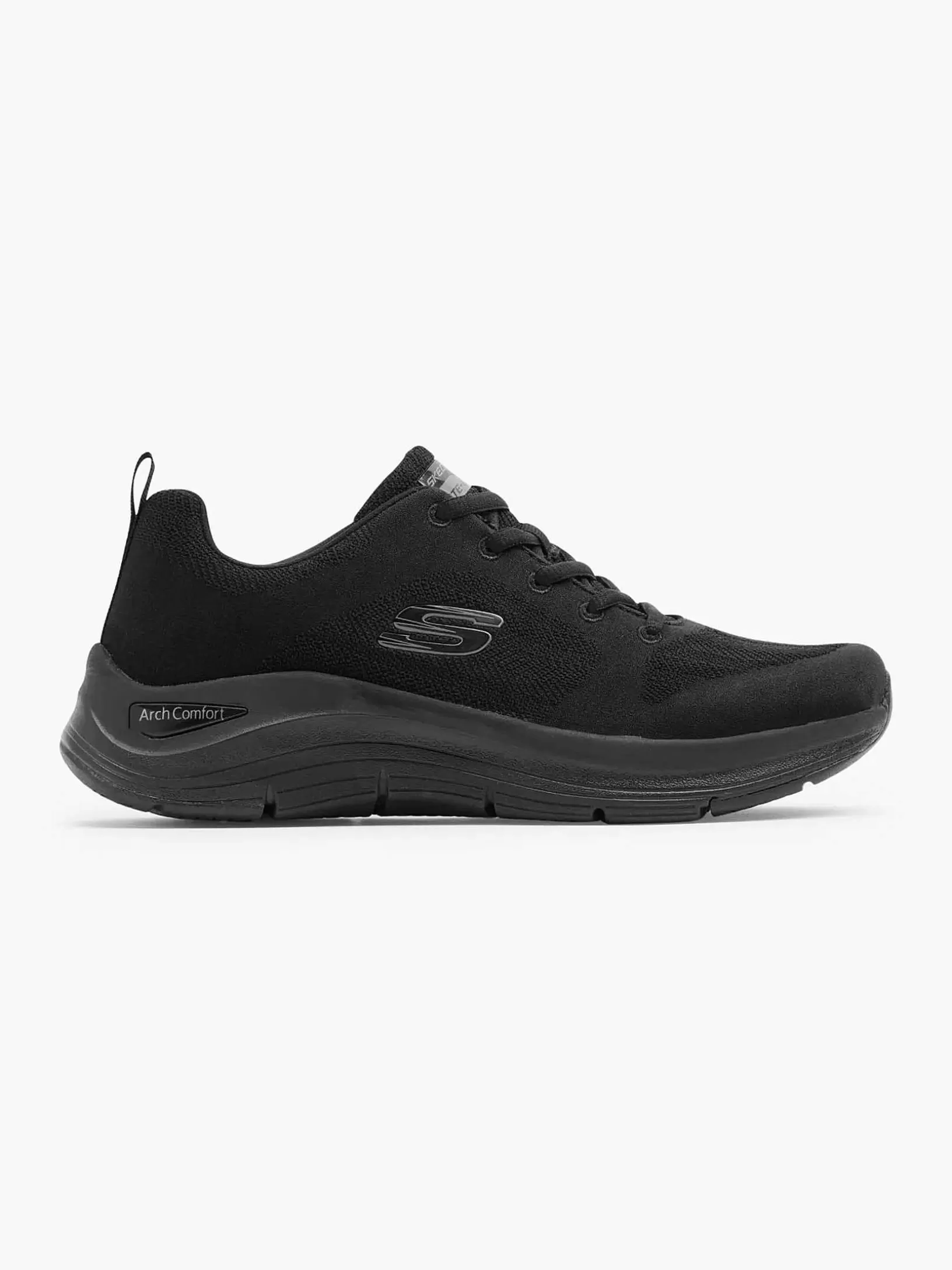 Ladies Skechers Black Arch Comfort Deep Breath