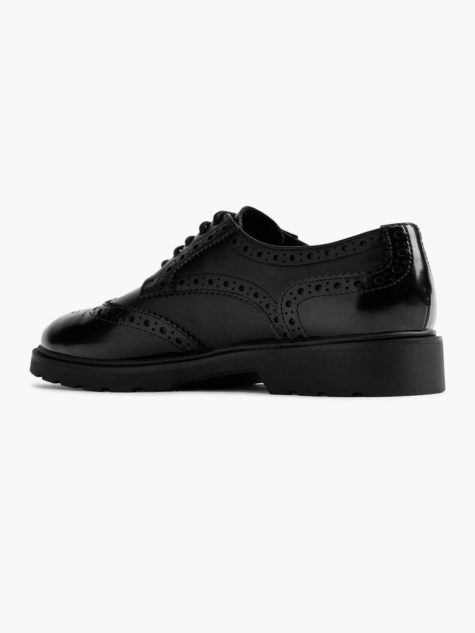 Ladies Graceland Black Chunky Lace-Up Shoe