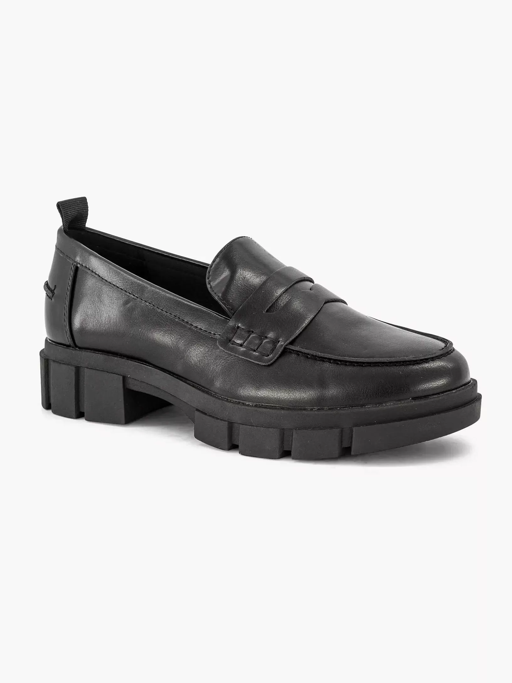 Ladies Graceland Black Chunky Loafer