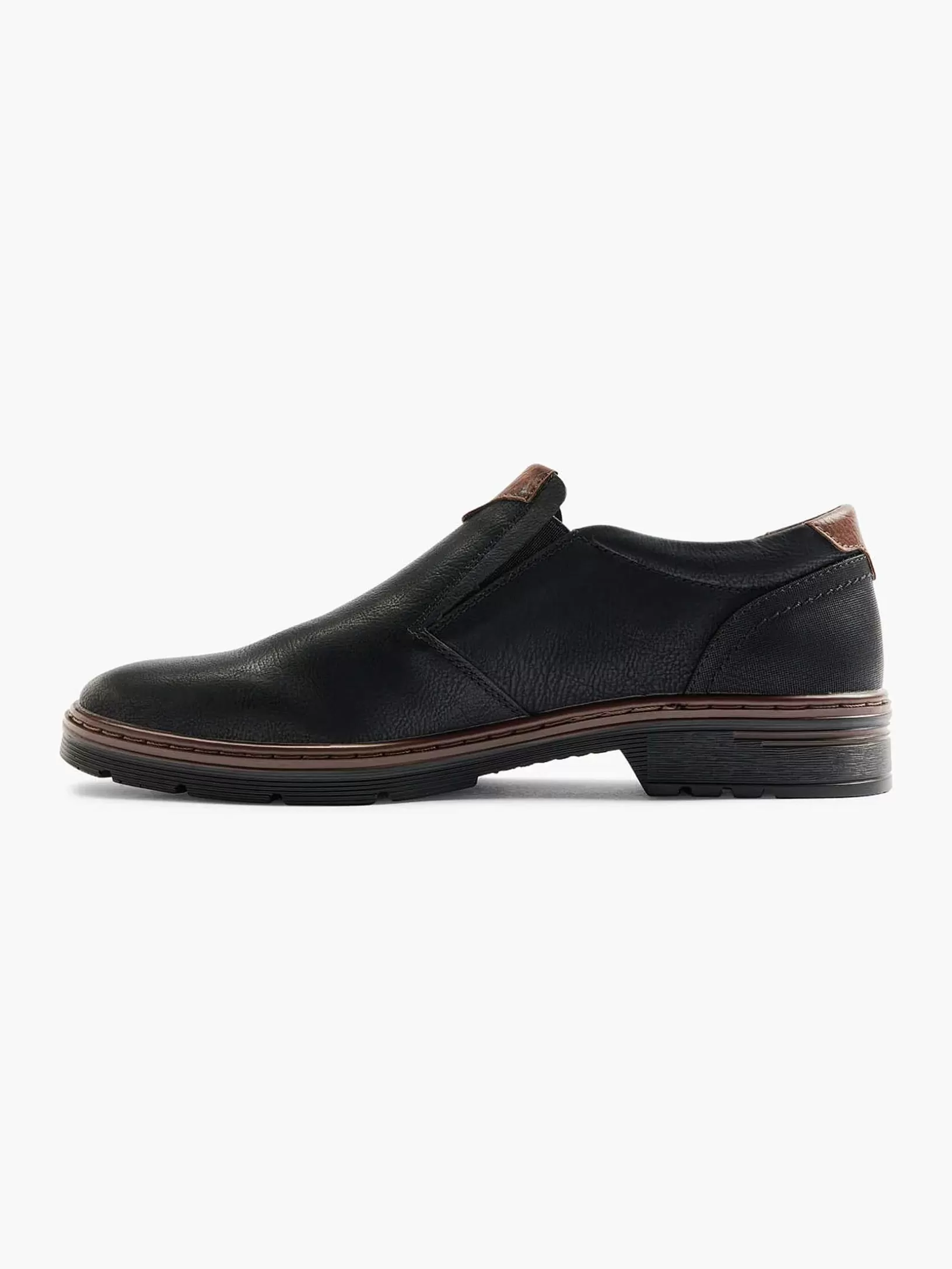 Gentlemen Easy Street Black Comfort Slip-On Elastic