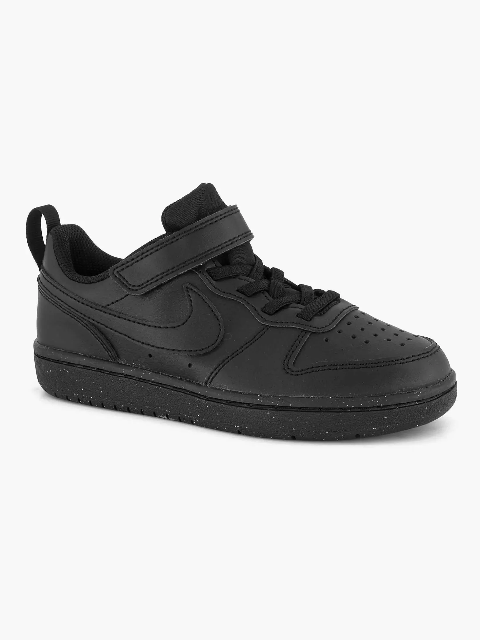 Children Nike Black Court Borough Low Recraft