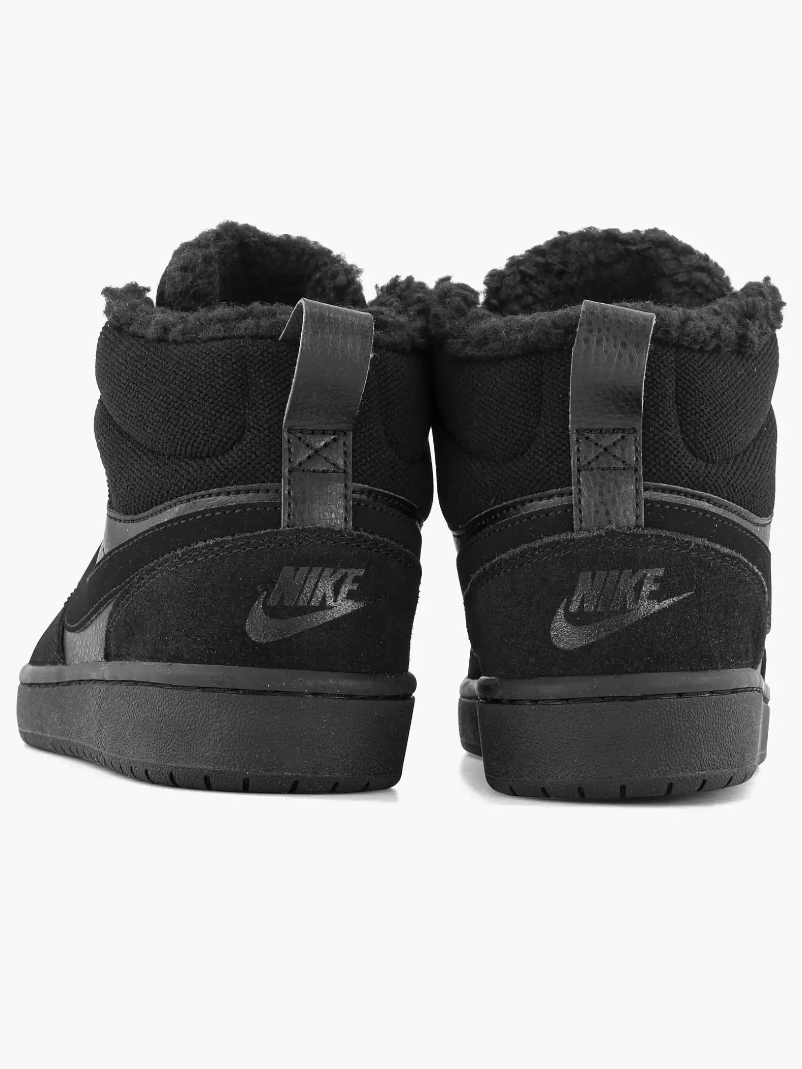 Children Nike Black Court Borough Mid 2