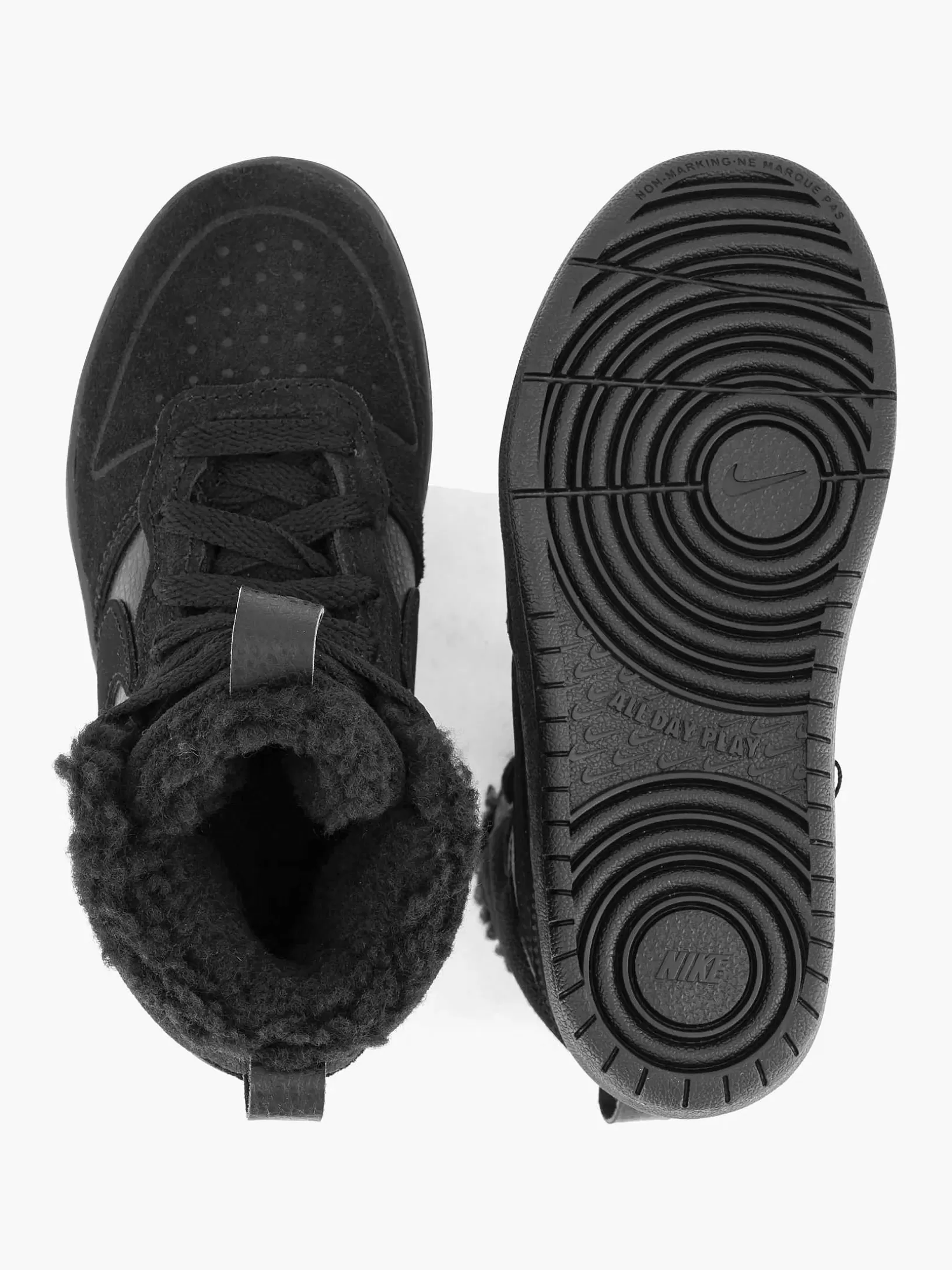 Children Nike Black Court Borough Mid 2