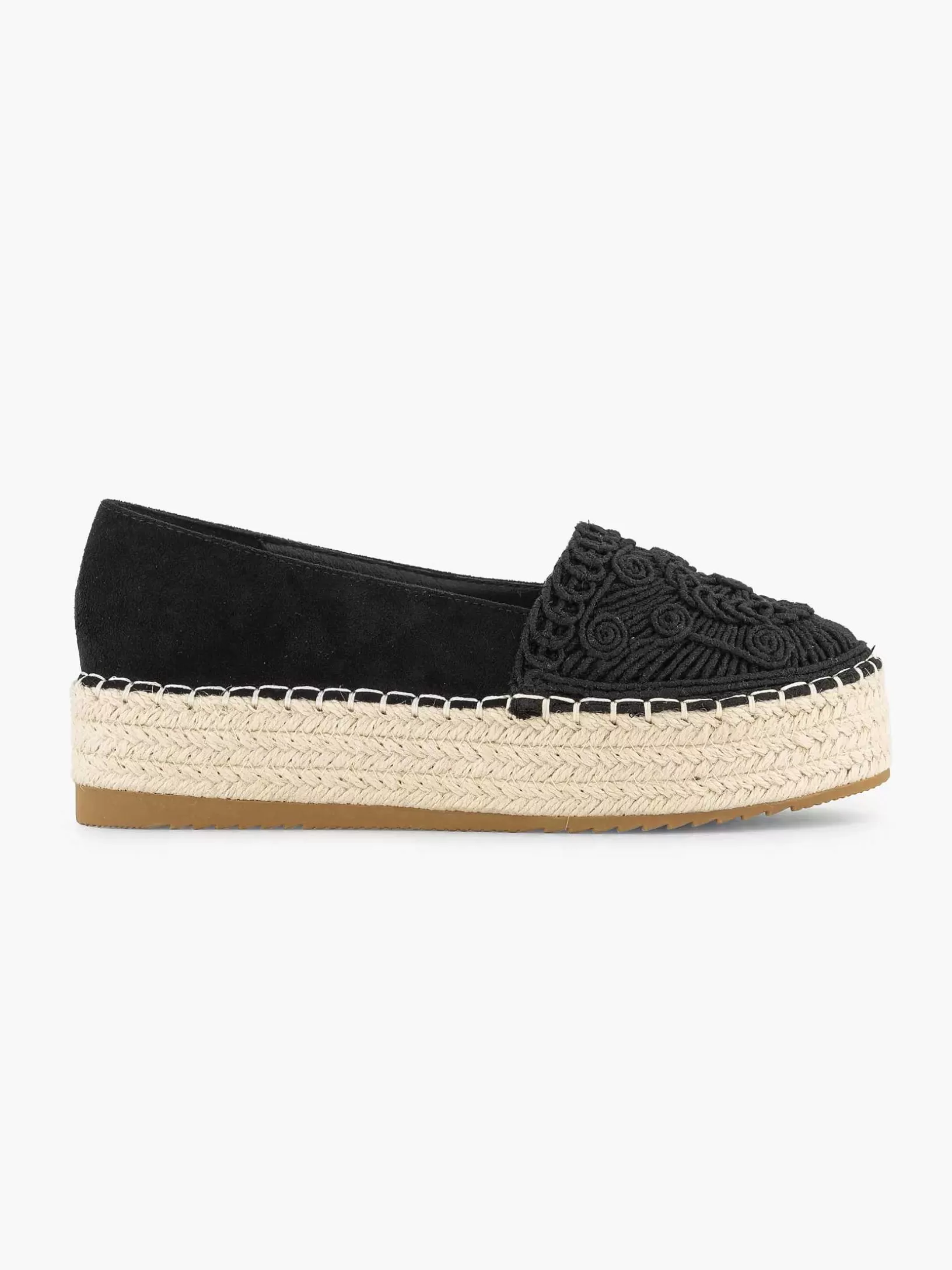 Ladies Graceland Black Espadrille