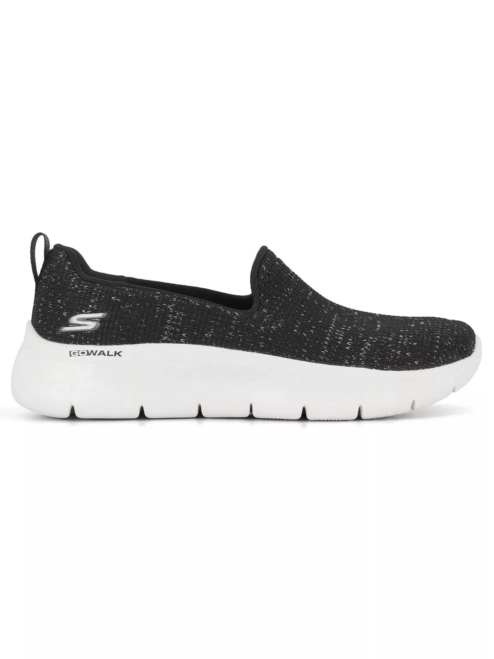 Ladies Skechers Black Go Walk Flex - Flashing Stars