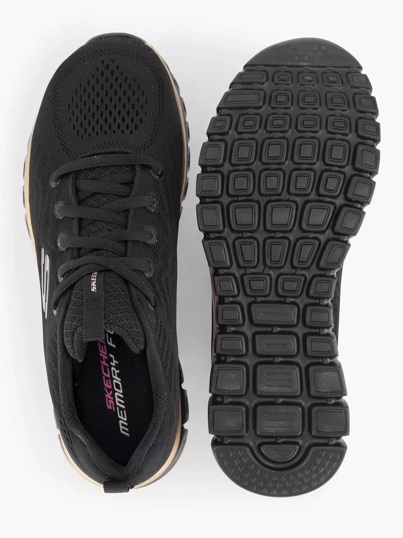 Ladies Skechers Black Graceful - Get Connected