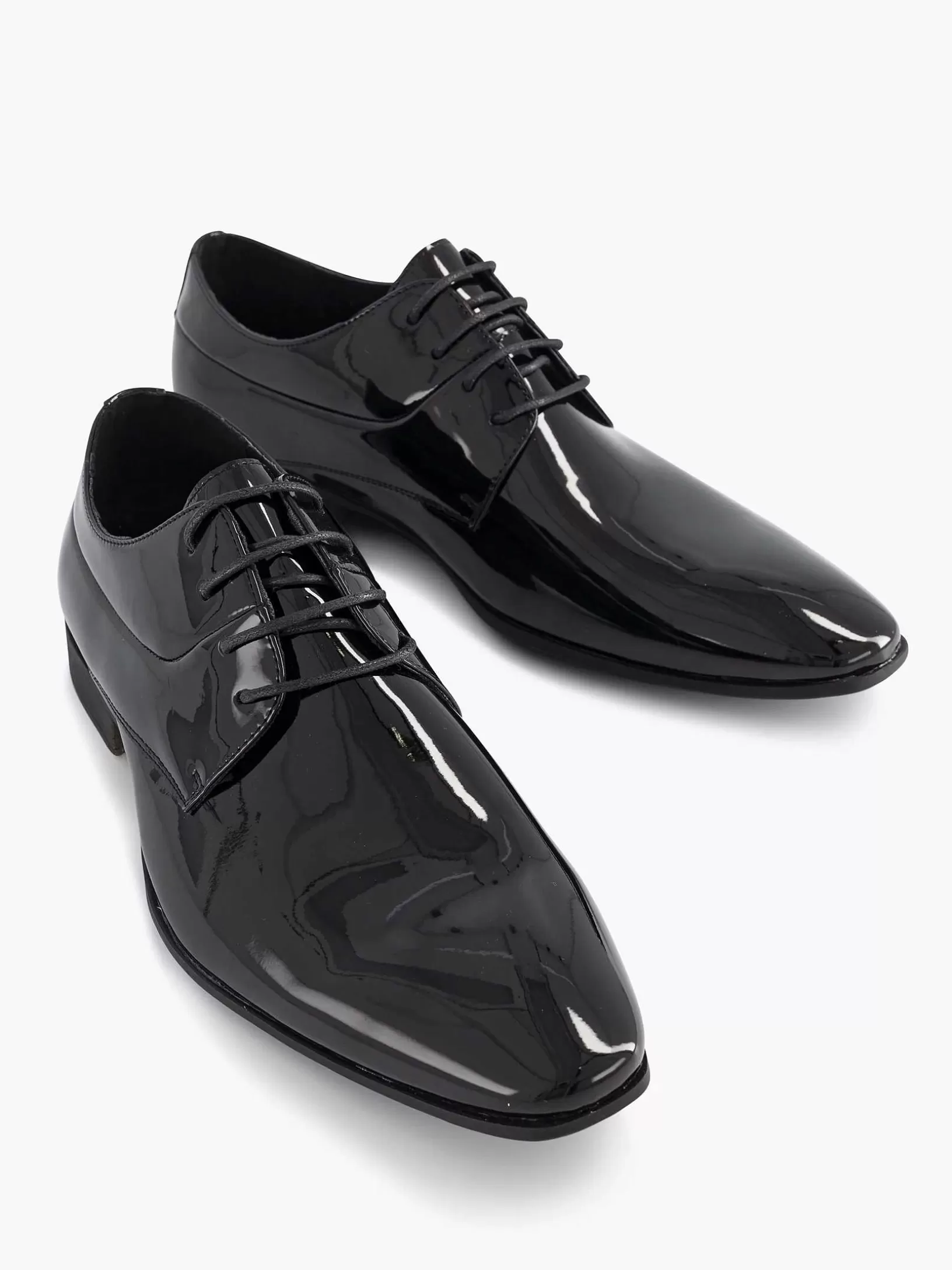 Gentlemen AM SHOE Black Lace-Up Shoe Lacquer