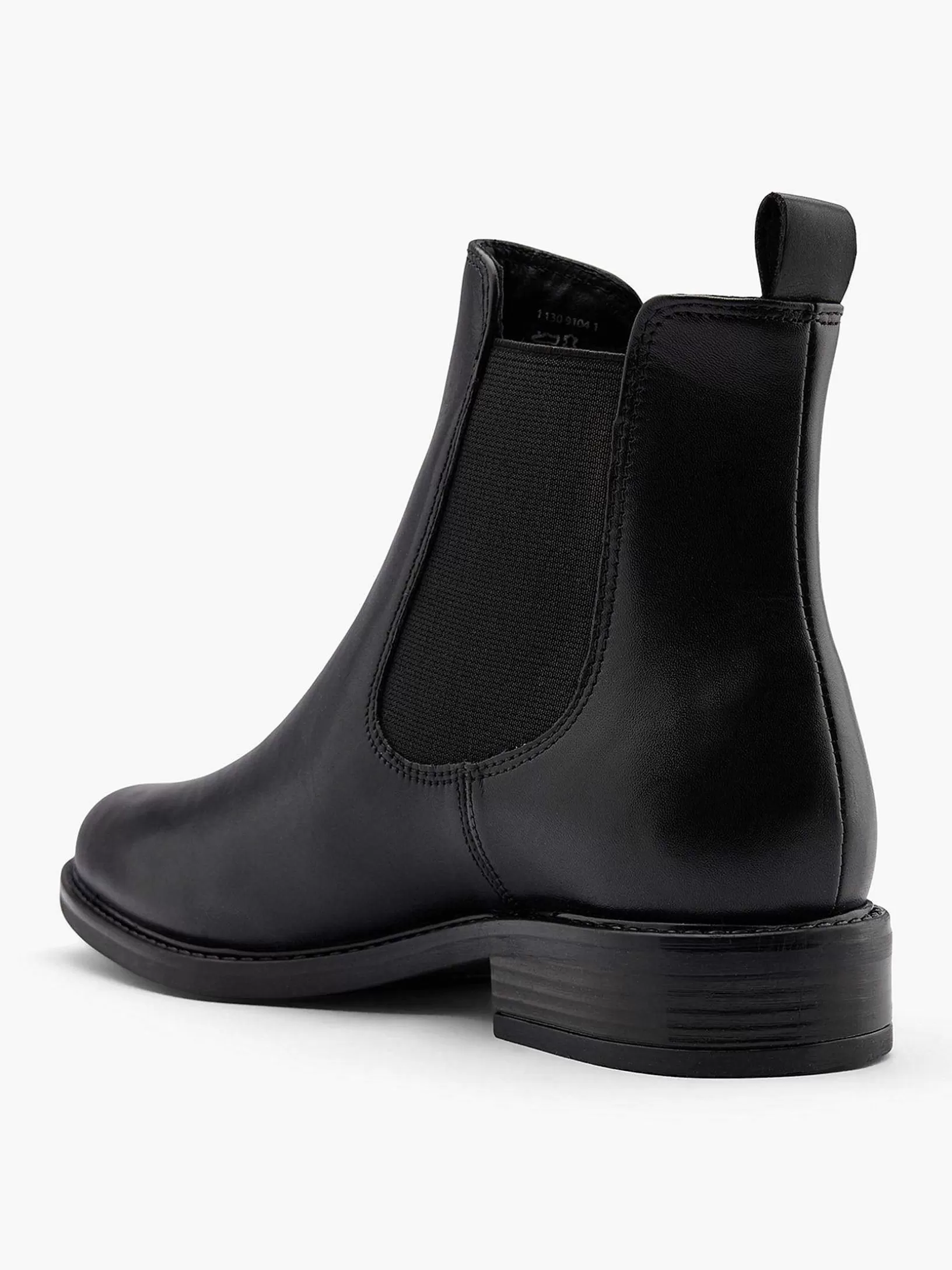 Ladies 5th Avenue Black Leather Chelsea Boot