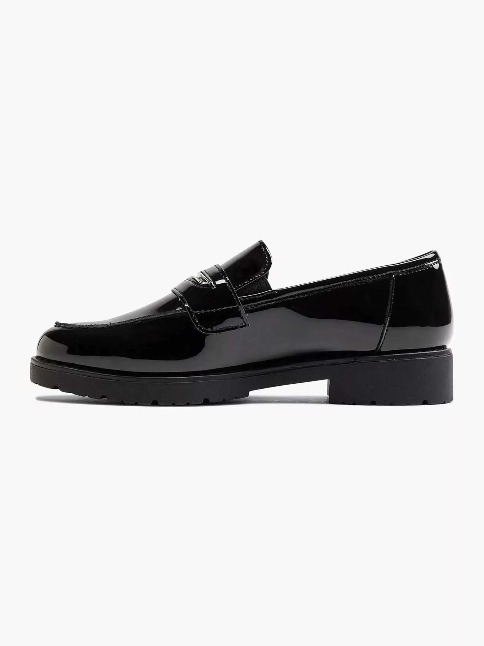 Ladies Graceland Black Loafer Patent