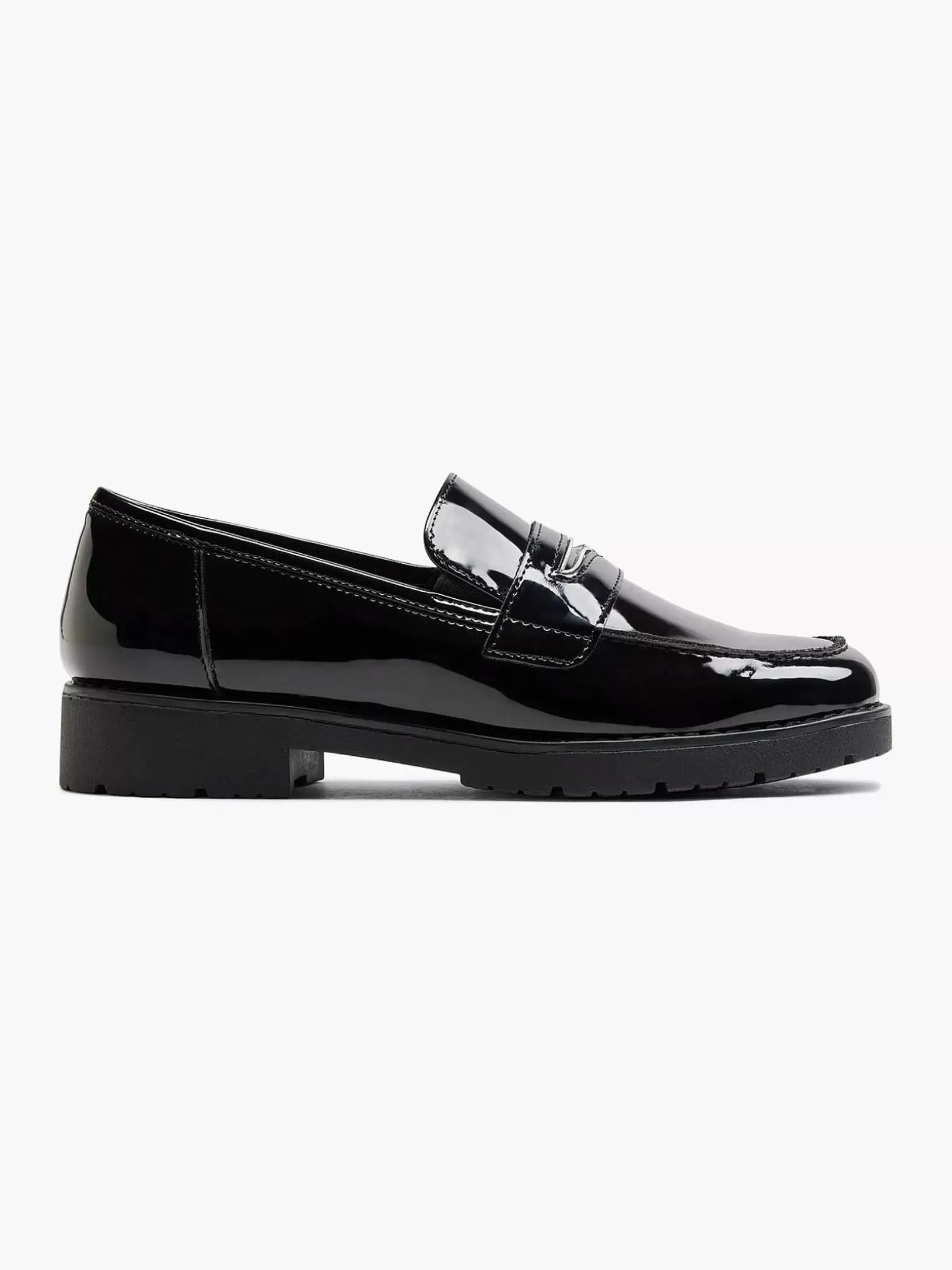 Ladies Graceland Black Loafer Patent