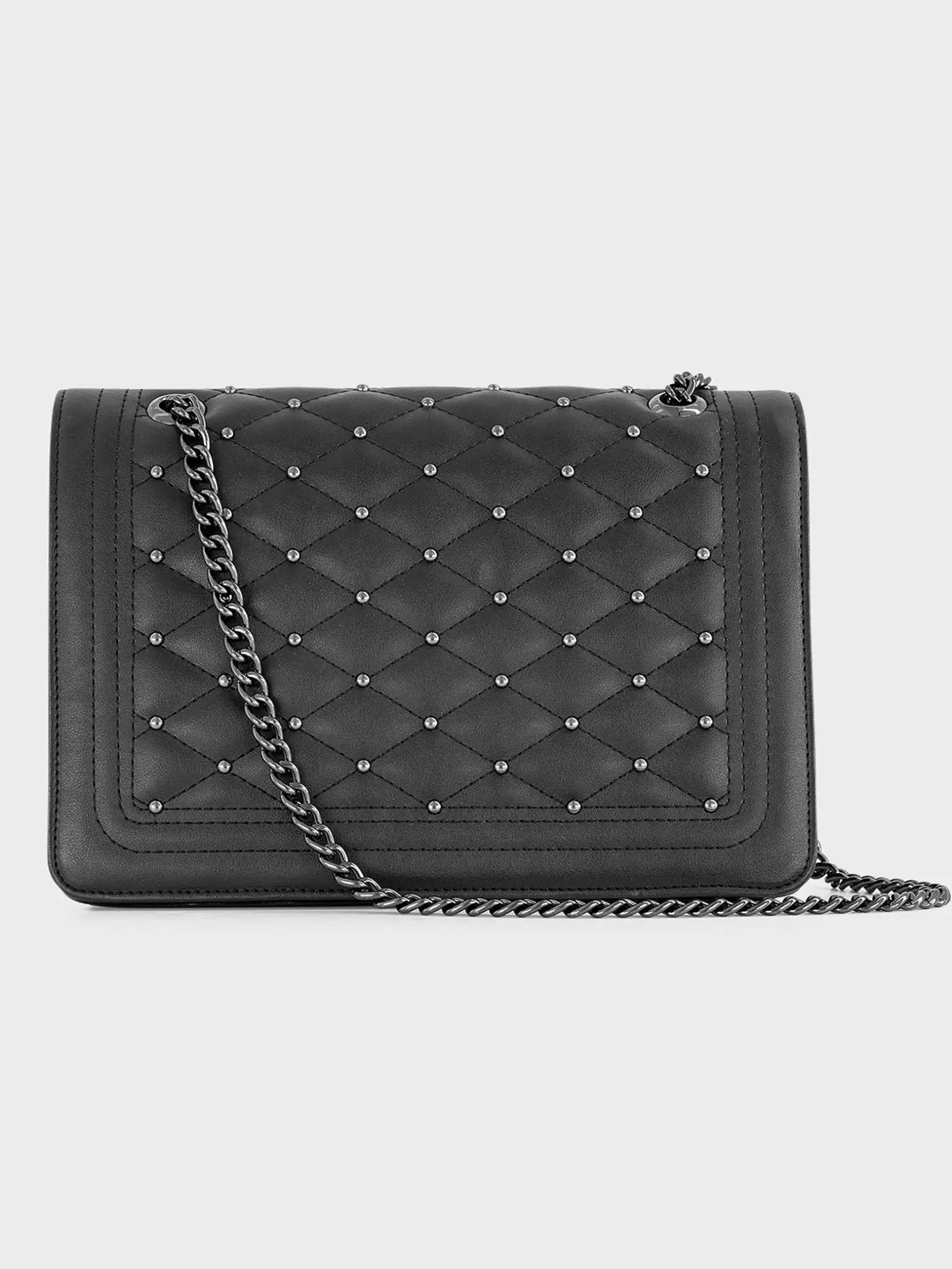 Ladies Graceland Black Padded Shoulder Bag