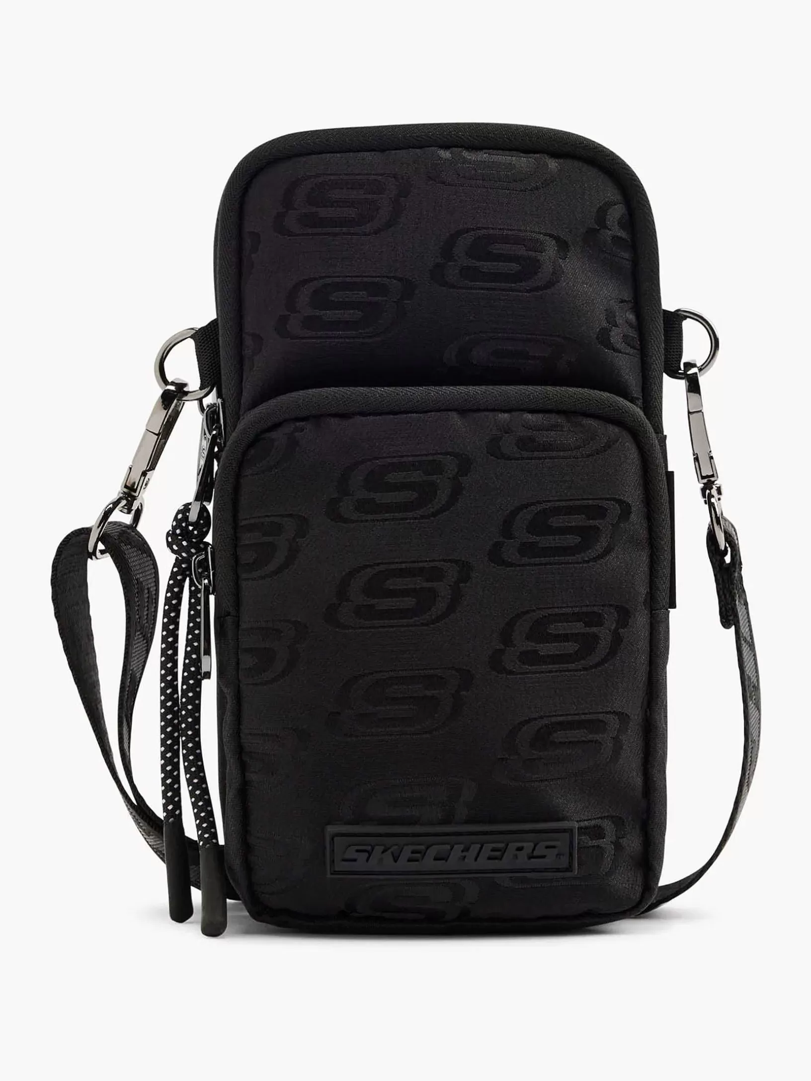 Ladies Skechers Black Phone Bag