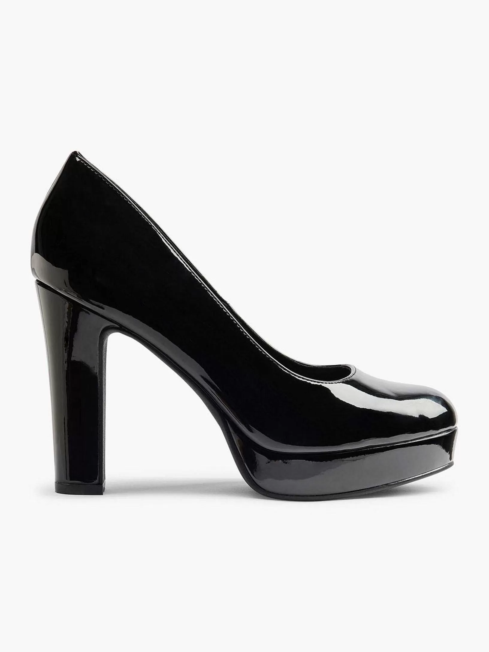 Ladies Graceland Black Pump Lacquer