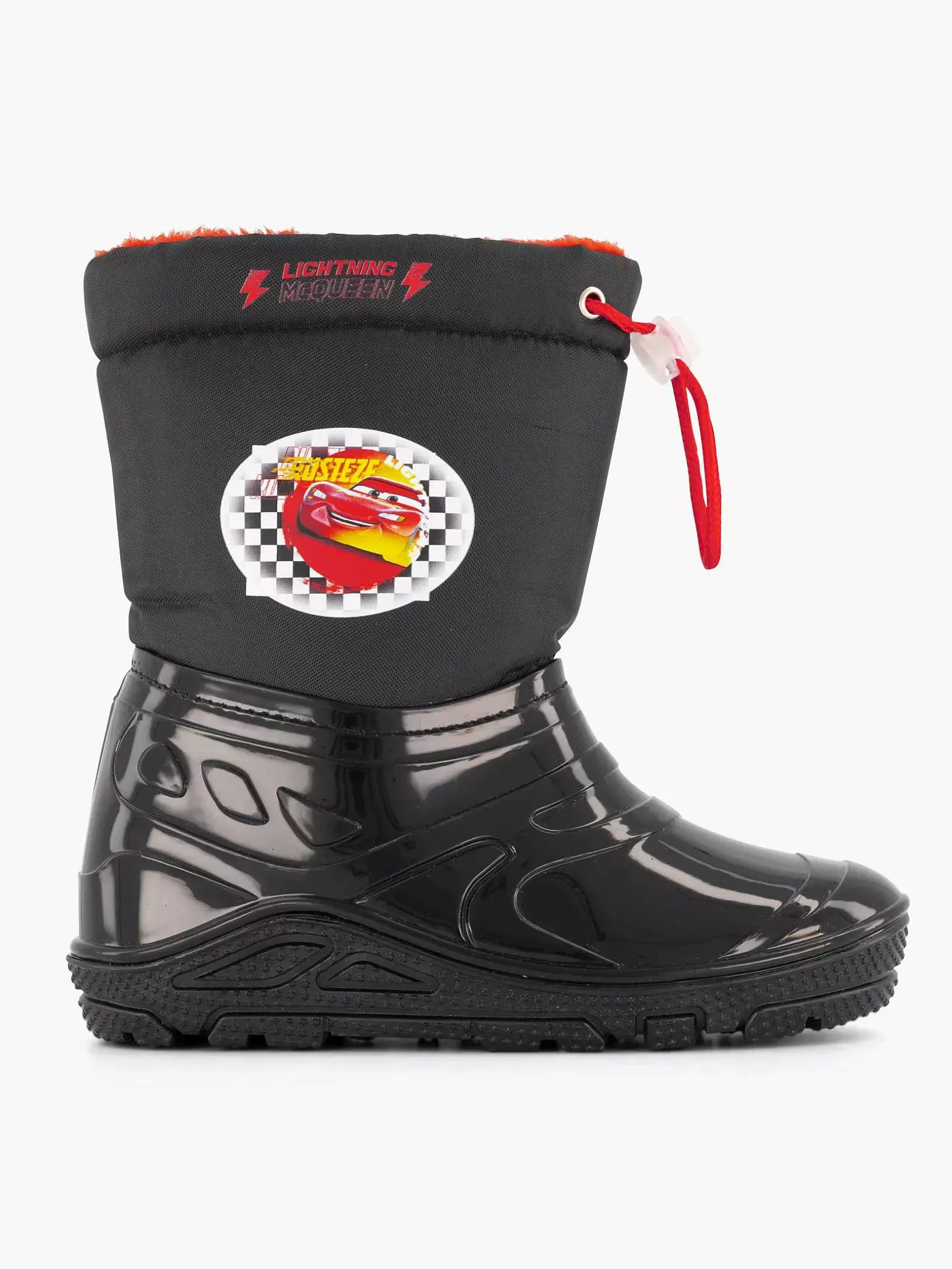 Children Cars Black Rain Boot Lined