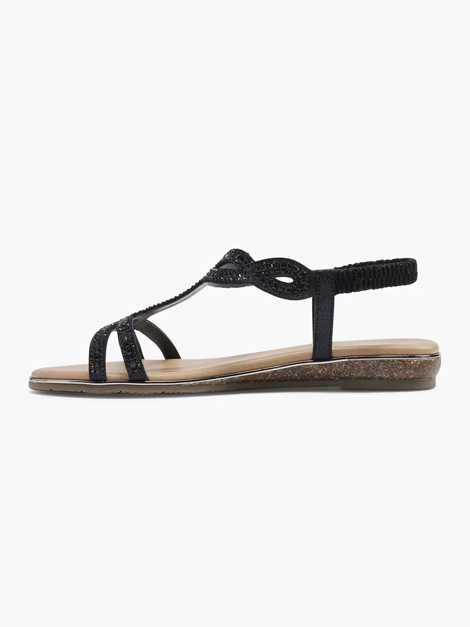 Ladies Graceland Black Sandal