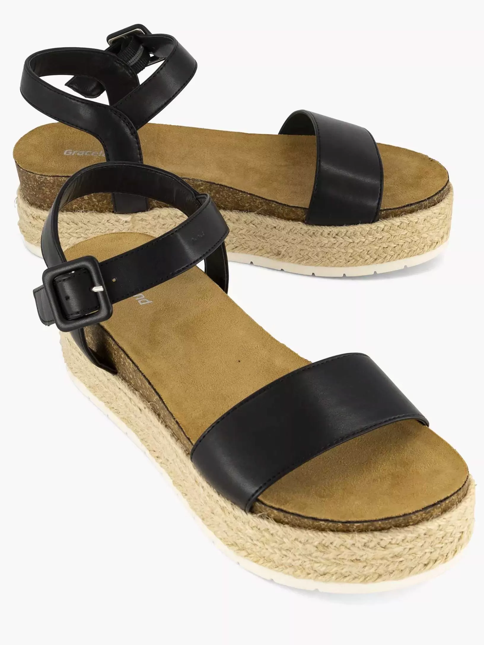 Ladies Graceland Black Sandal