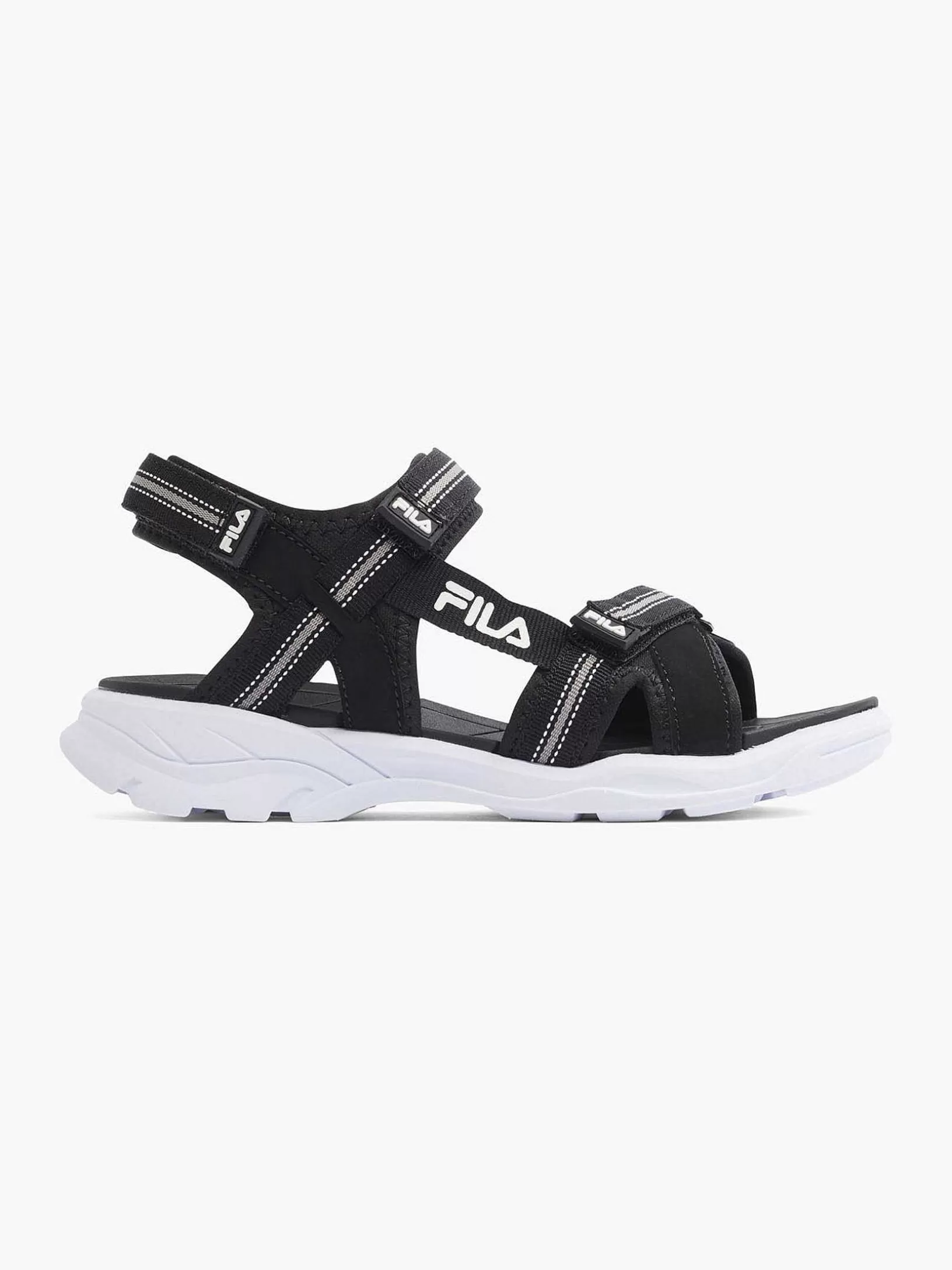 Children FILA Black Sandal Velcro