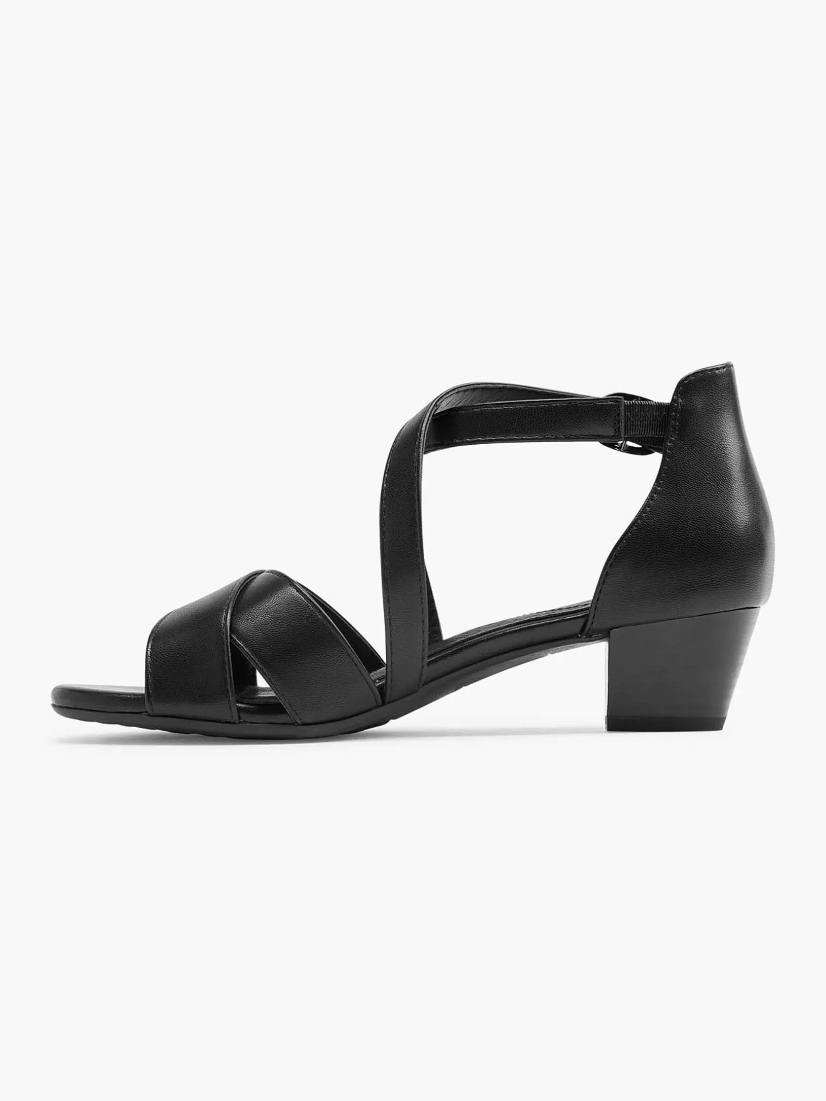 Ladies Easy Street Black Sandalette