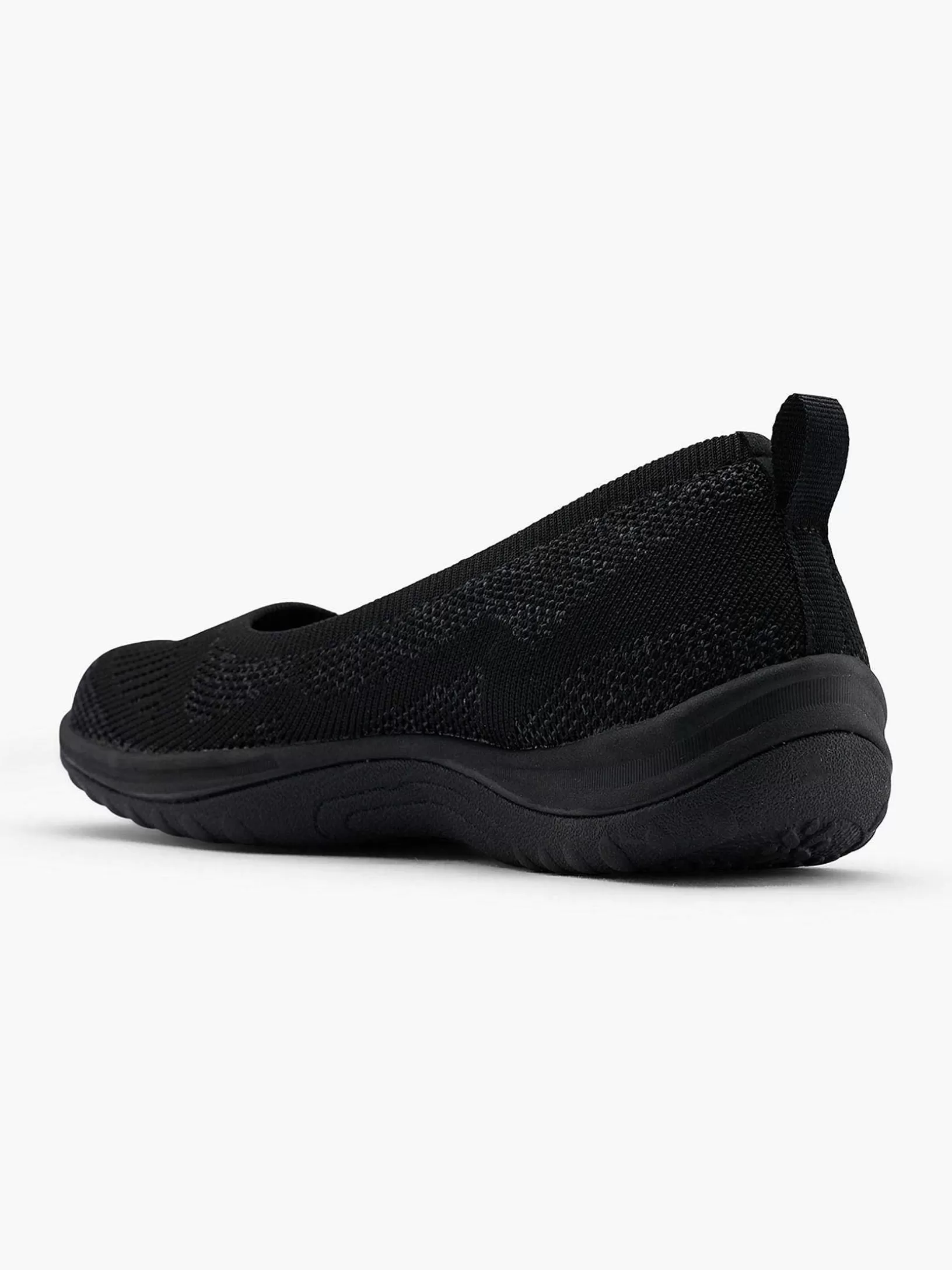 Ladies Skechers Black Slip-On Memory Foam