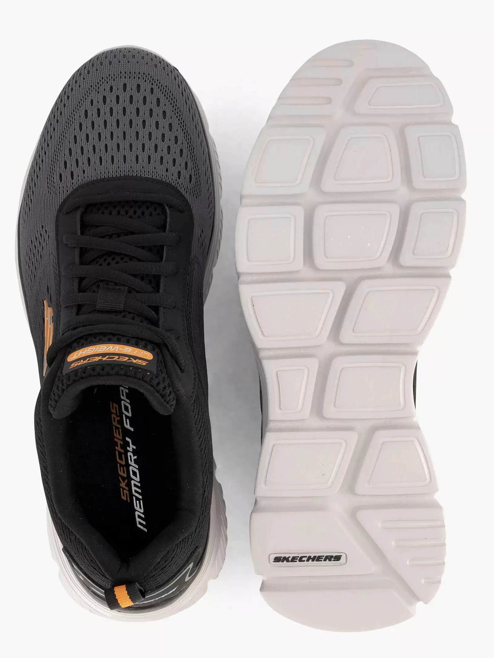 Gentlemen Skechers Black Sneaker Memory Foam