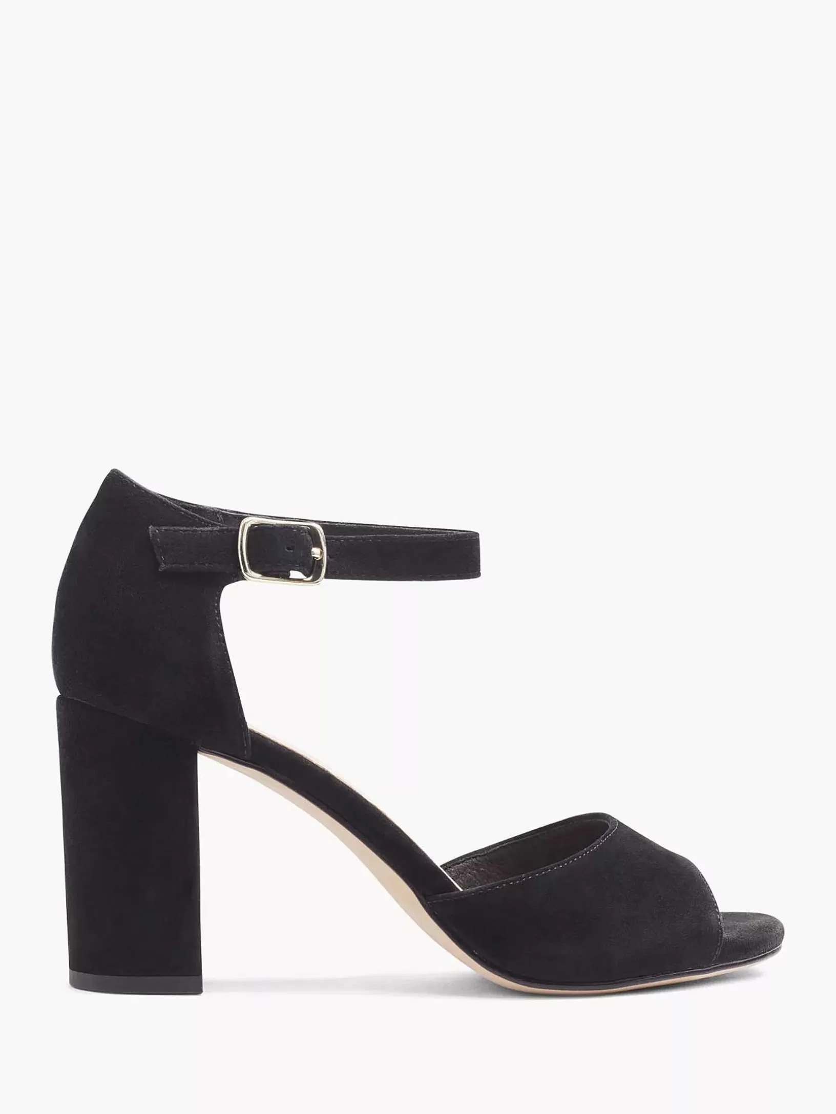 Ladies 5th Avenue Black Suede Sandalette