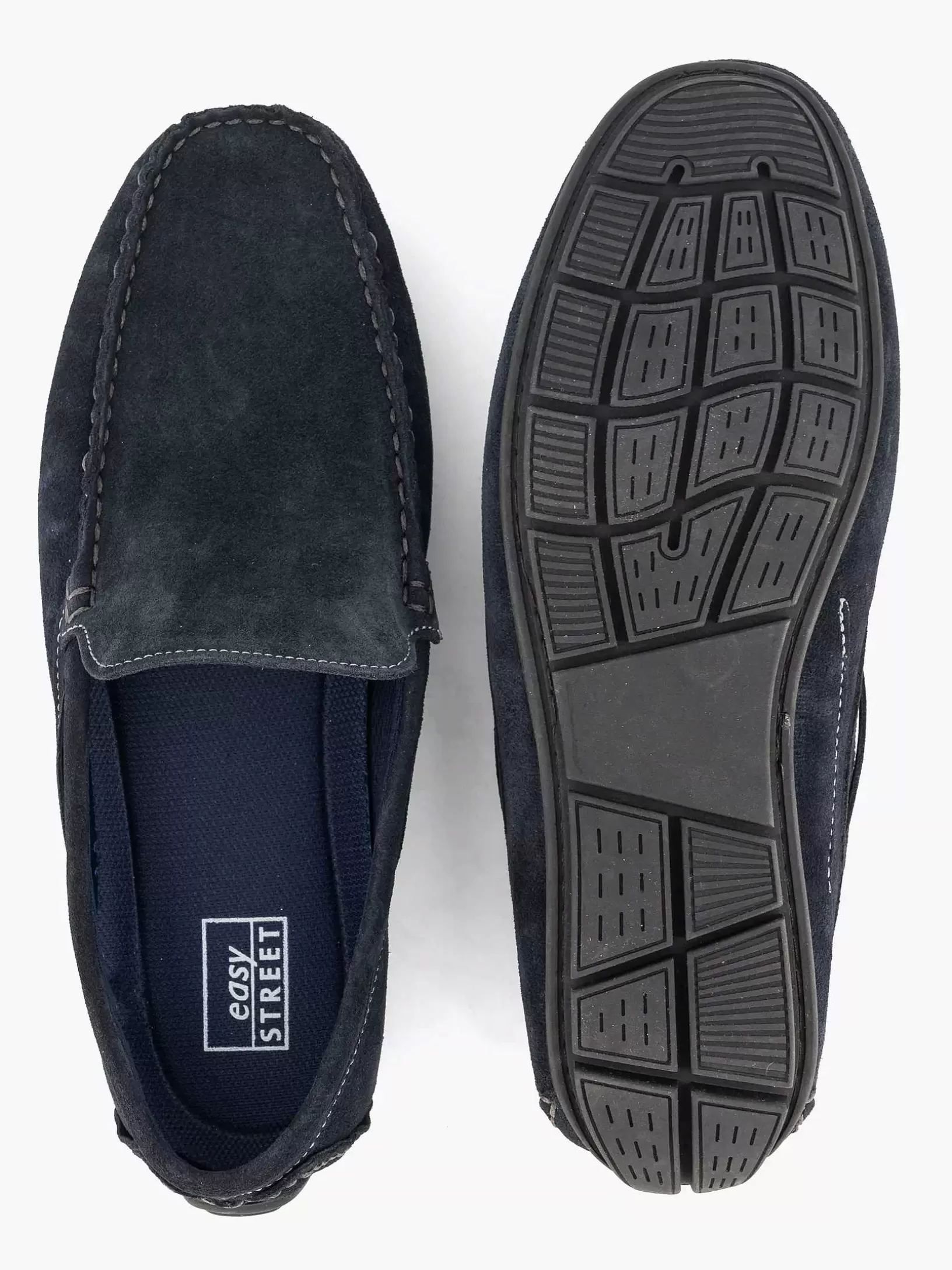 Gentlemen Easy Street Blue Suede Comfort Slip-On