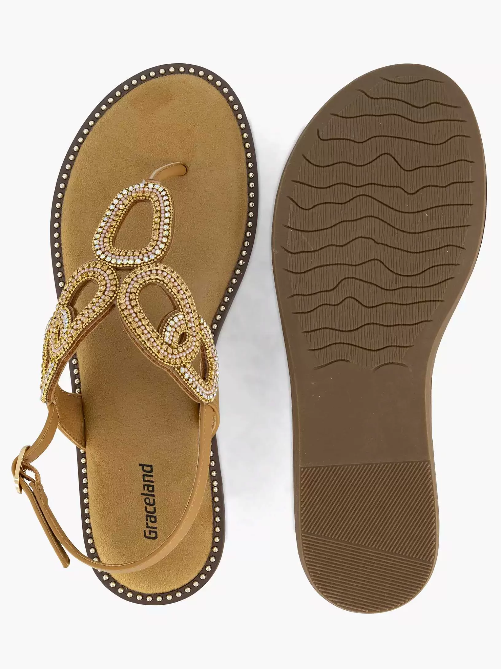 Ladies Graceland Brown Sandal