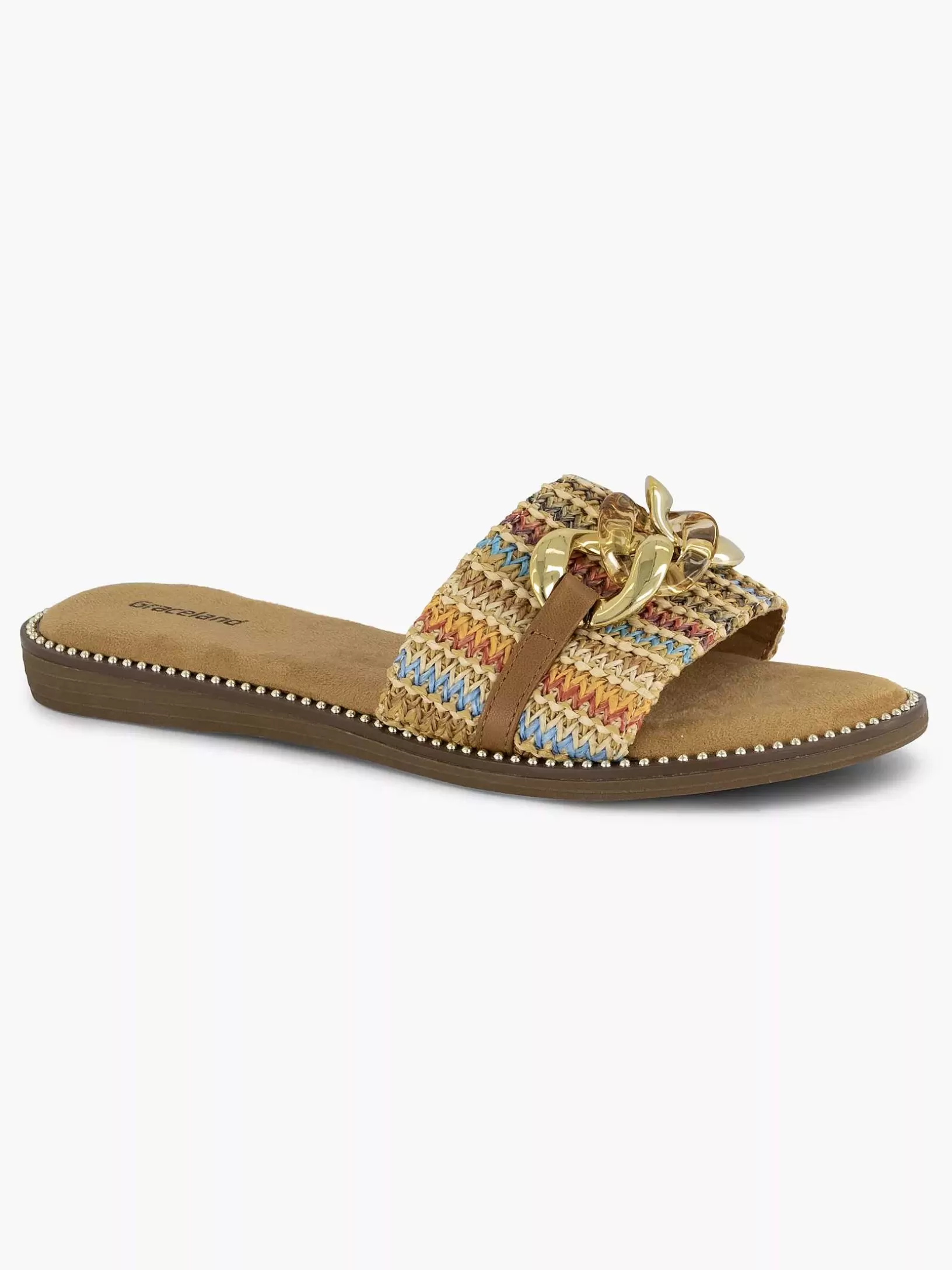 Ladies Graceland Brown Slipper