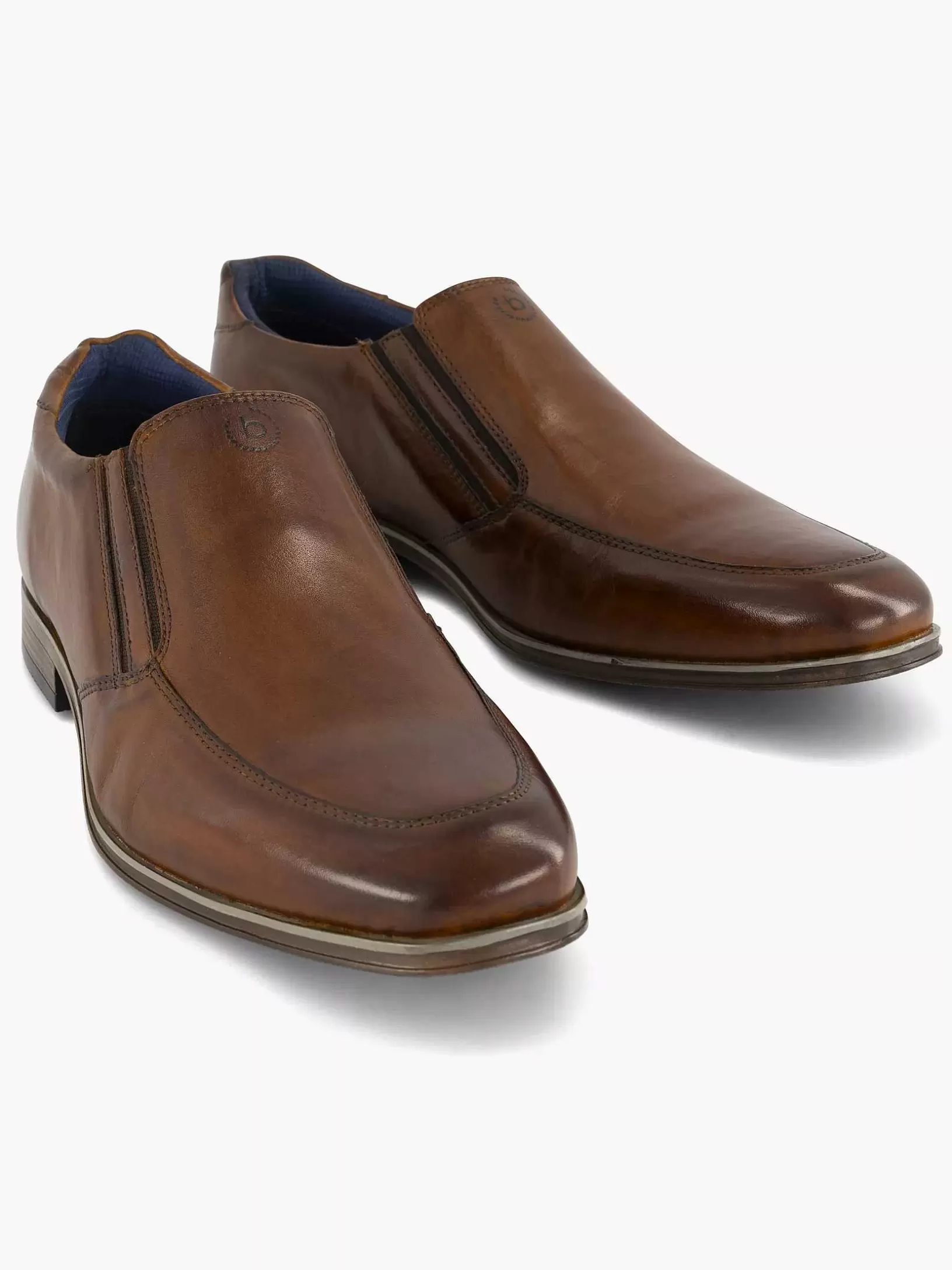 Gentlemen Bugatti Cognac Leagro Slipper