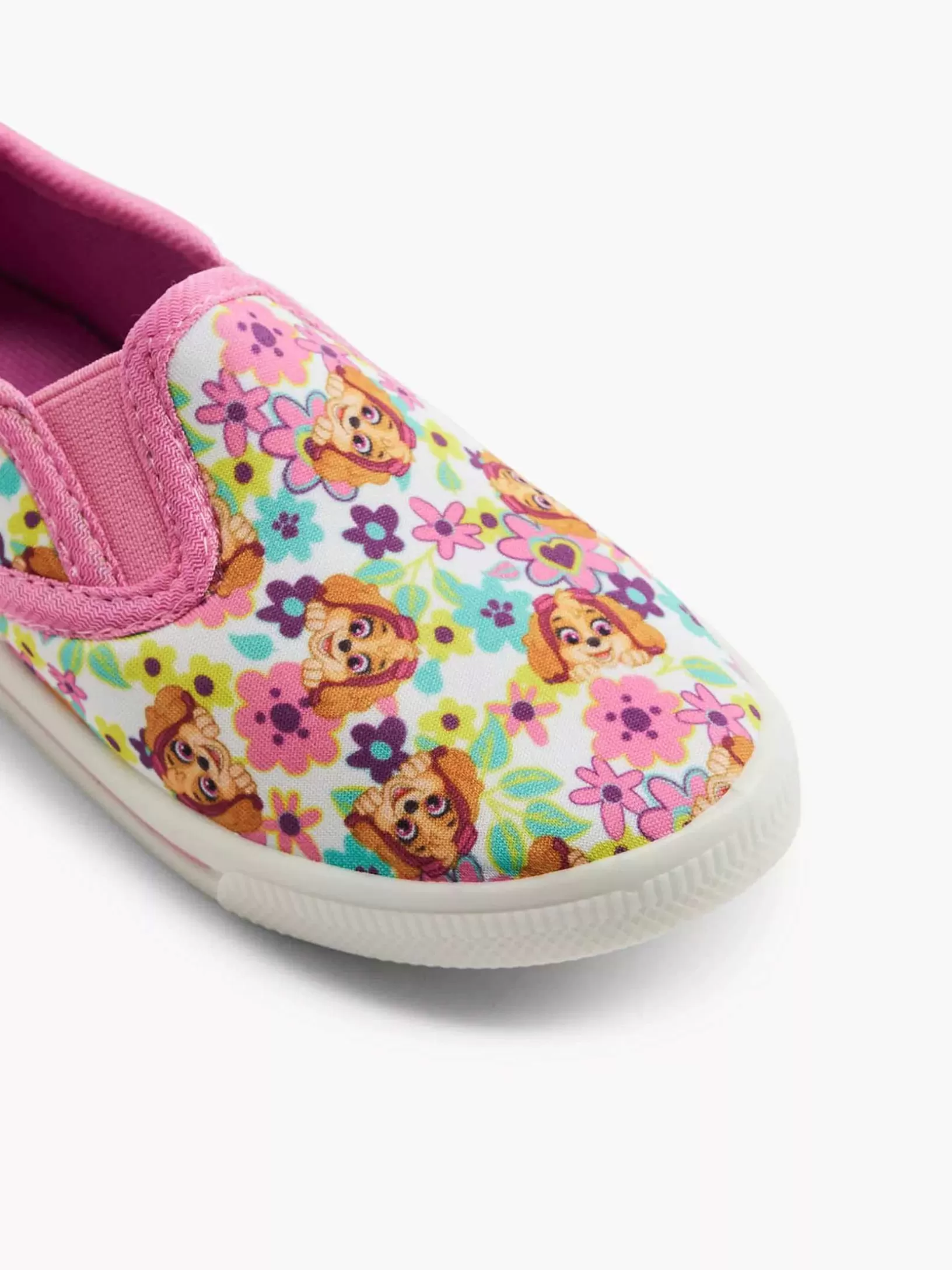 Children PAW Patrol Colored Canvas Slip-On Flowers