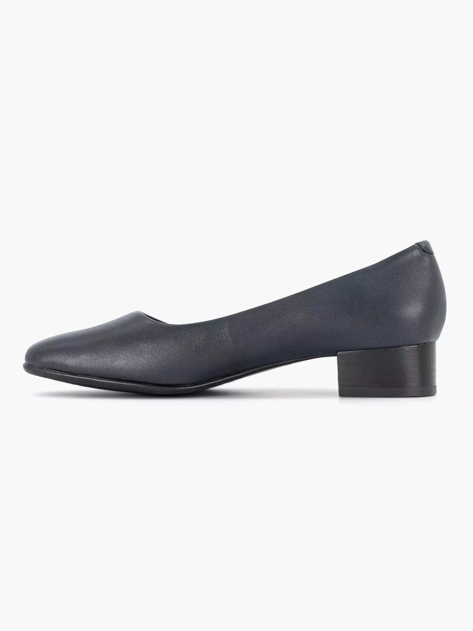 Ladies Medicus Dark Blue Leather Comfort Pump