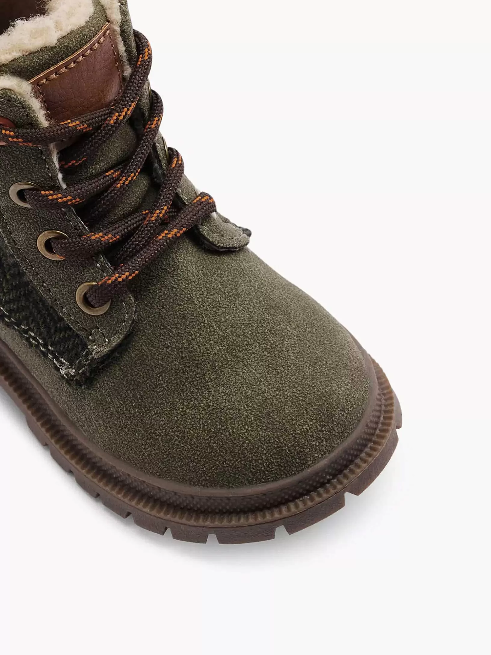 Children Vty Dark Green Lace Up Boot