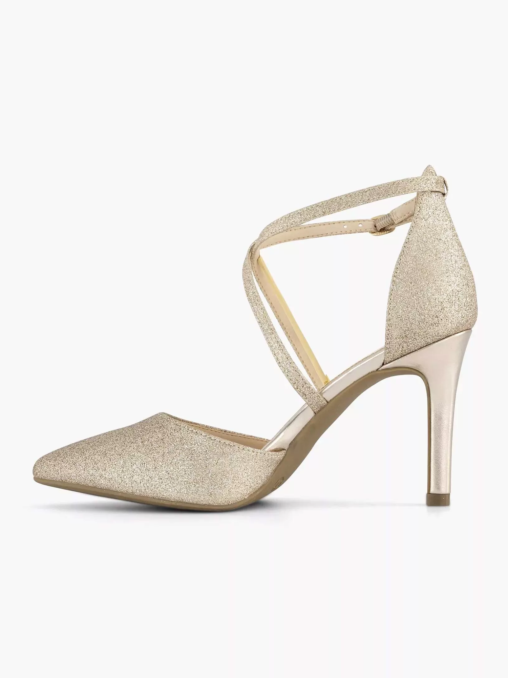 Ladies Graceland Gold Pump Glitter