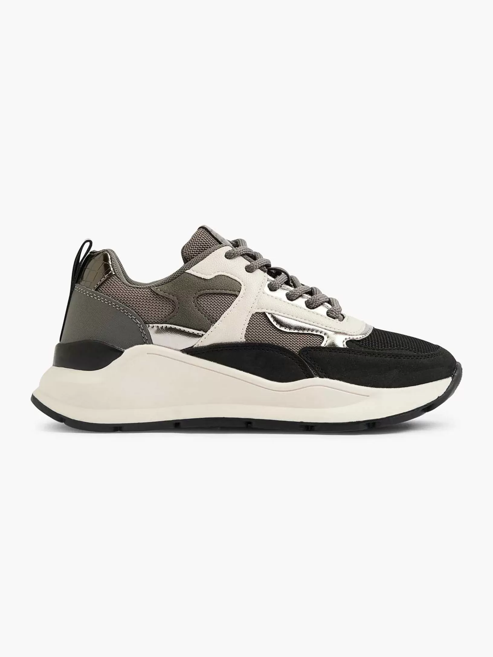 Ladies Oxmox Gray Chunky Sneaker