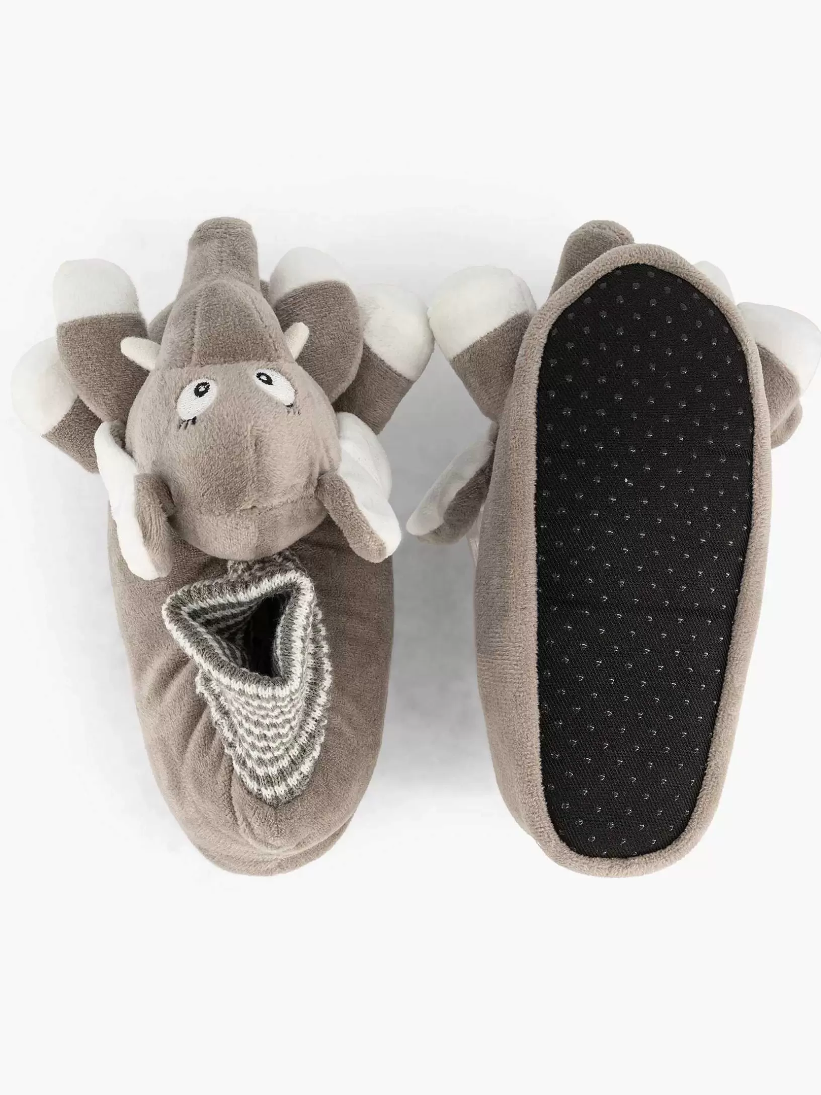 Children Bobbi-Shoes Gray Slipper Elephant