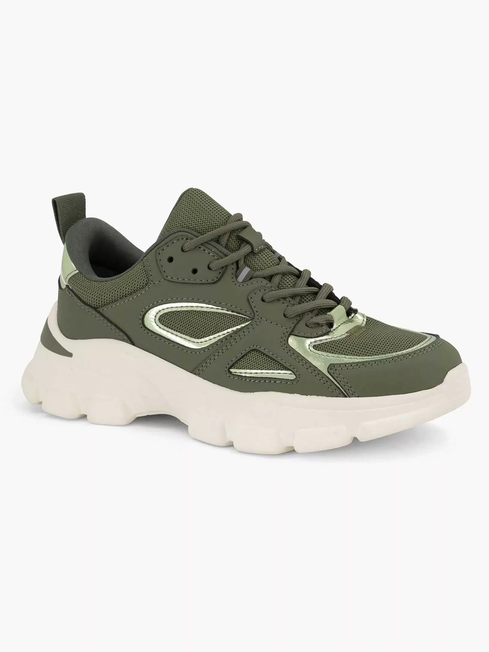 Ladies Oxmox Green Chunky Sneaker