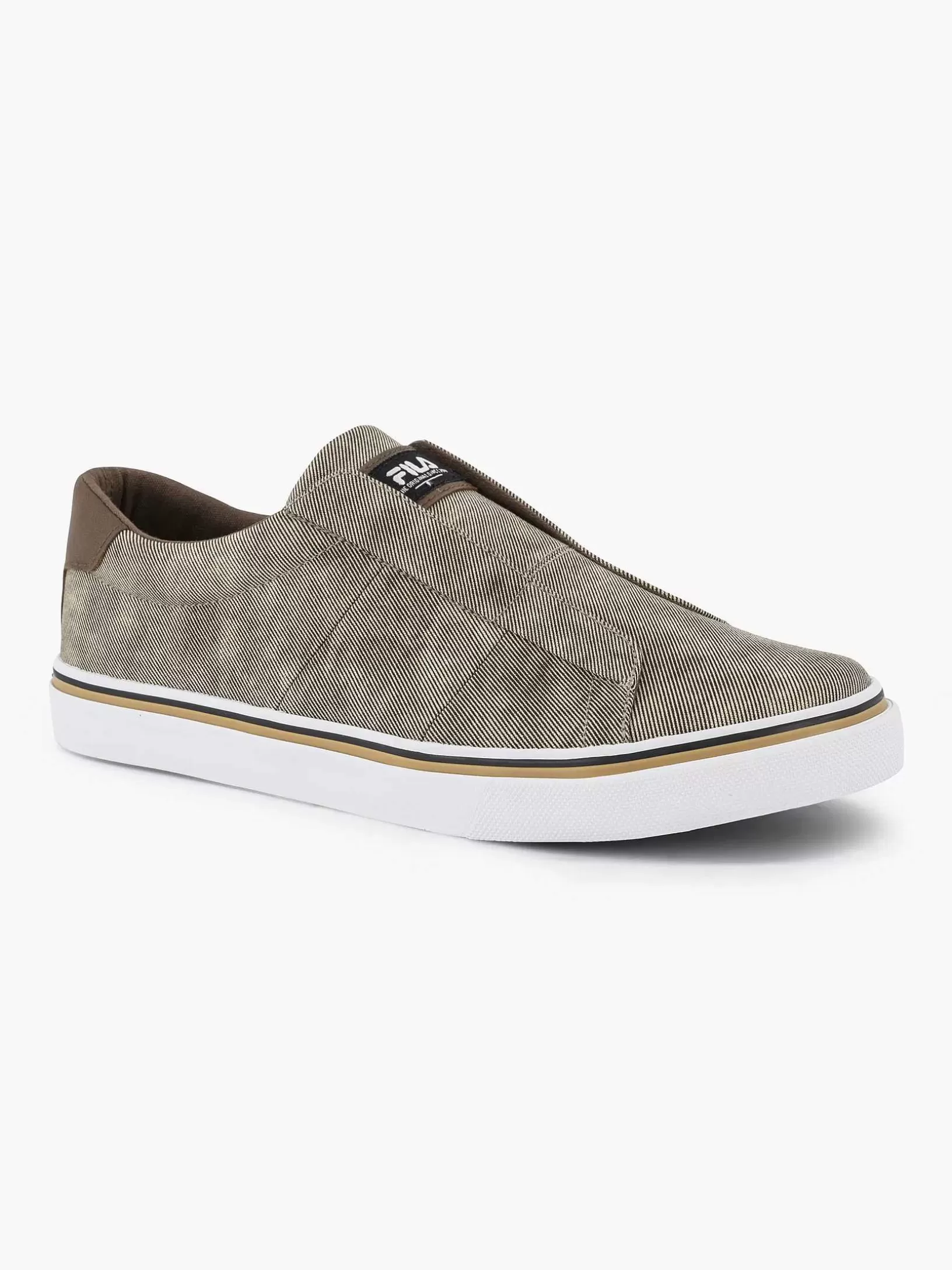 Gentlemen FILA Light Beige Canvas Slip-On