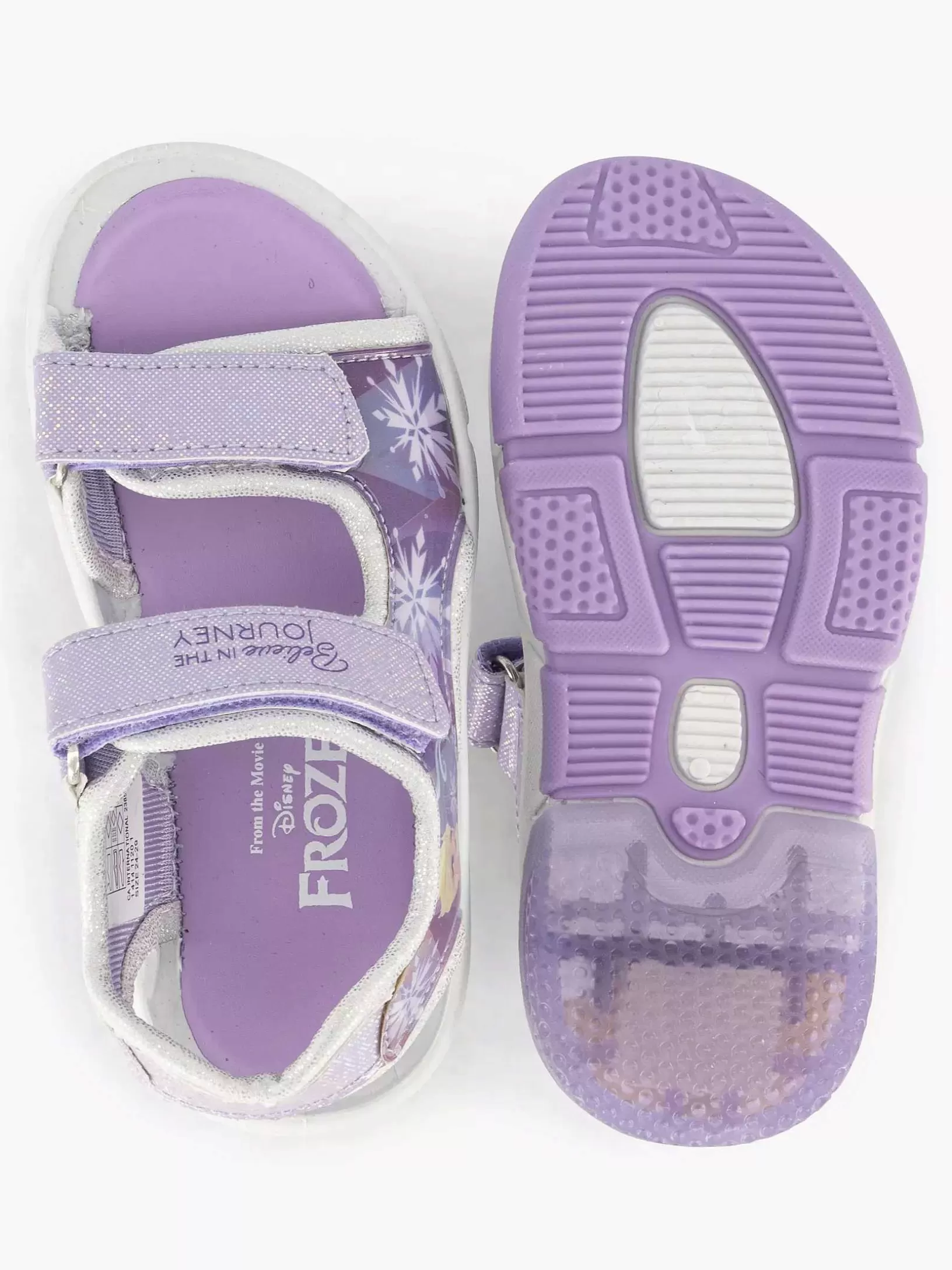 Children Disney Frozen Lilac Sandal Frowning